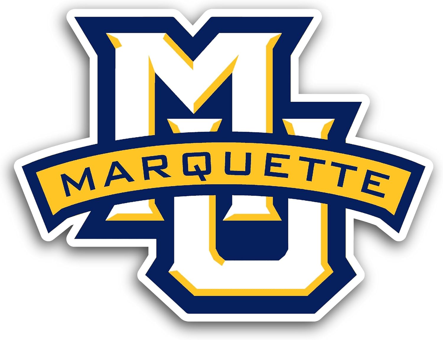 2 (Pieces) 3" and 5" Marquette Sticker, Waterproof Vinyl Decals for Many Purpose Like Cars, Trucks, Laptops, Phones, Windows and More