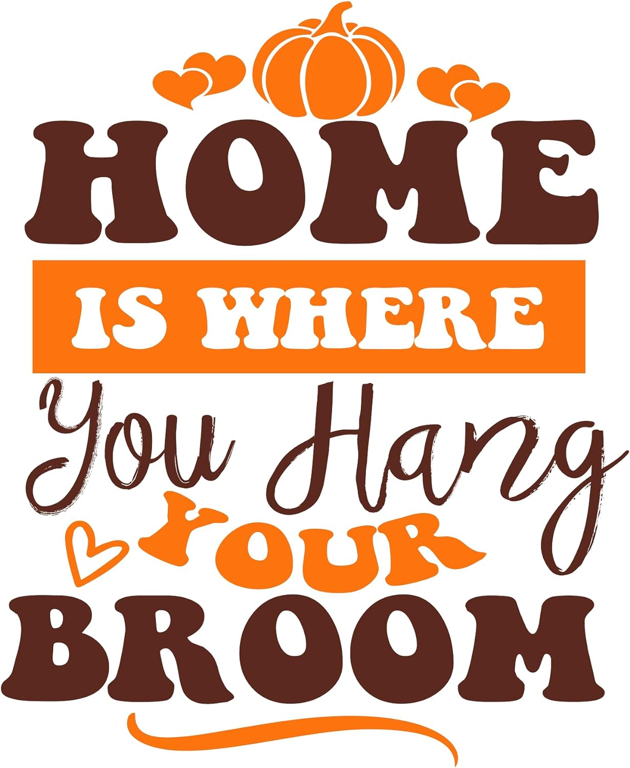 Inspirational Quote Home Is Where You Hang Your Brown Motivational Sticker Vinyl Decal Motivation Stickers- 5" Vinyl Sticker Waterproof