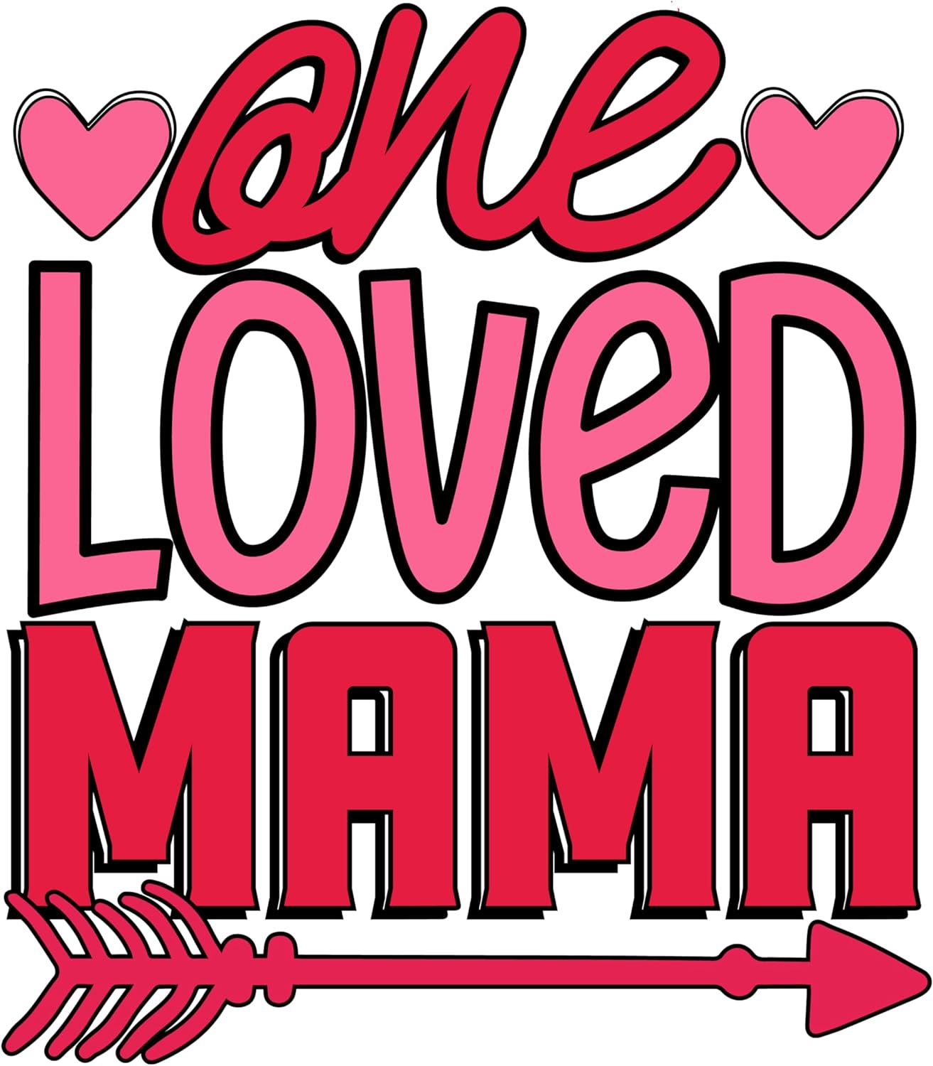 Inspirational Quote "Love Loved Mama" Motivational Sticker Vinyl Decal Motivation Stickers- 5" Vinyl Sticker Waterproof