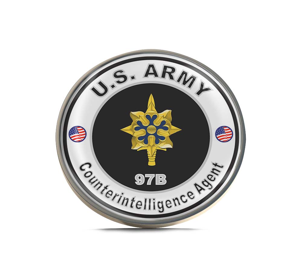 U.S. Army MOS 97B Counterintelligence Agent Limited Edition Lapel Pin Exclusive Metal Brooch Badge Accessories For Backpack, Clothes, Hats | Cute Gifts and Collectibles