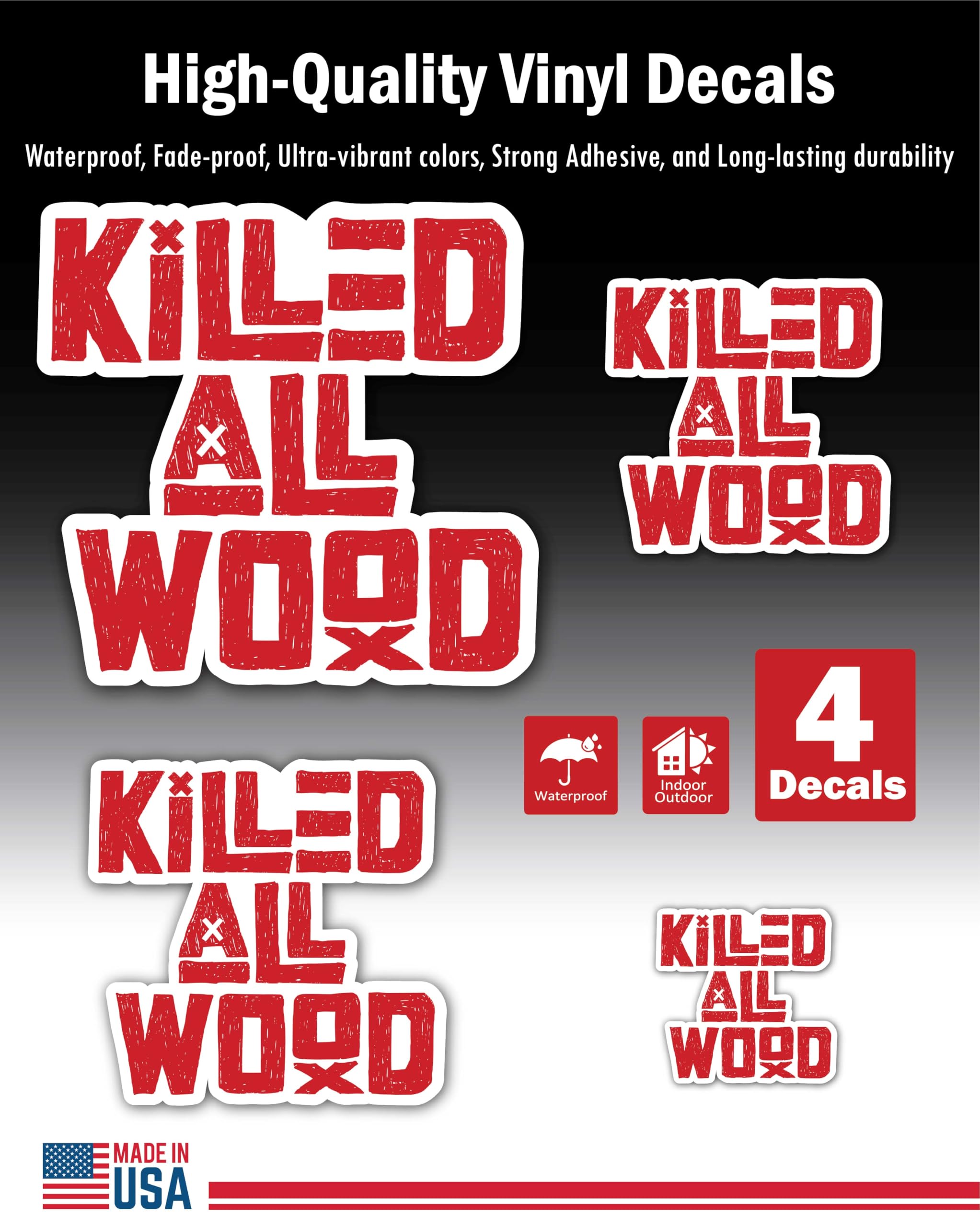 2 (Pieces) 3" and 5" Stickers n Decals Always Kind - Motivational Sticker Vinyl Decal Sticker, Water