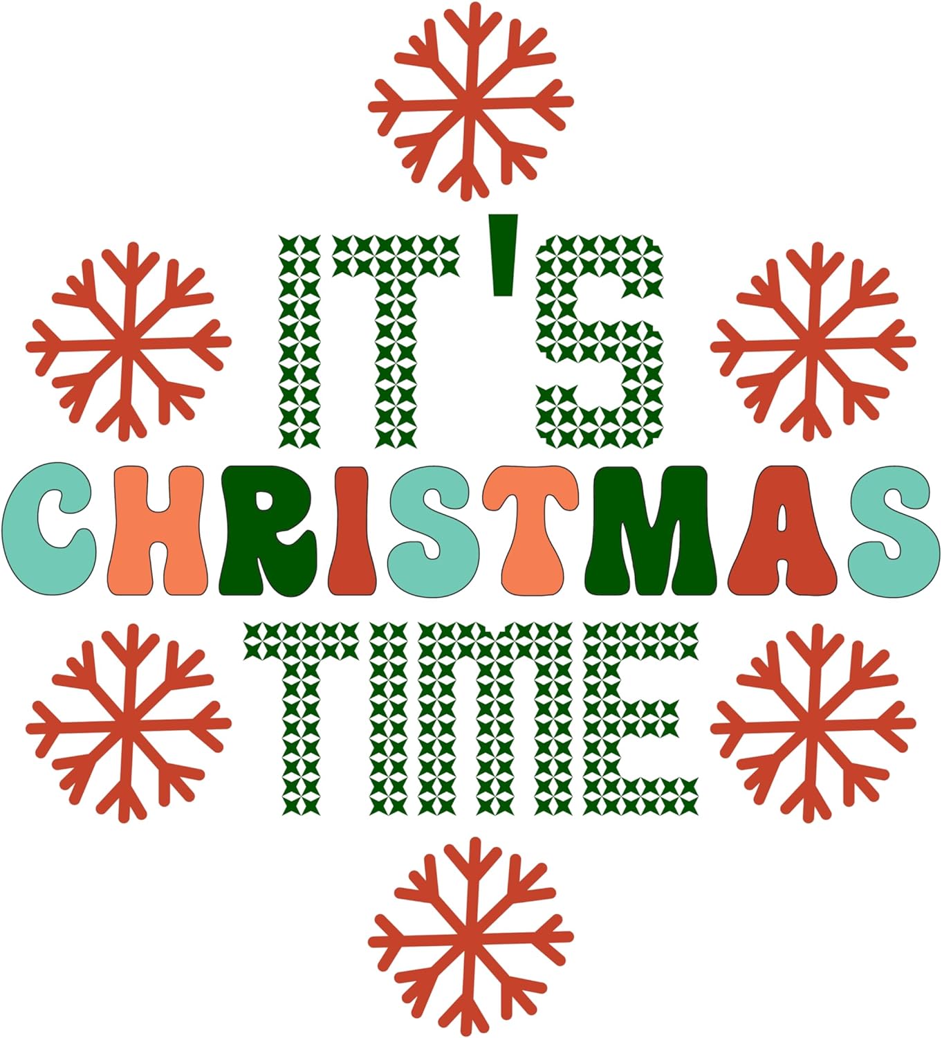 Inspirational Quote It's Christmas Time Motivational Sticker Vinyl Decal Motivation Stickers- 5" Vinyl Sticker Waterproof