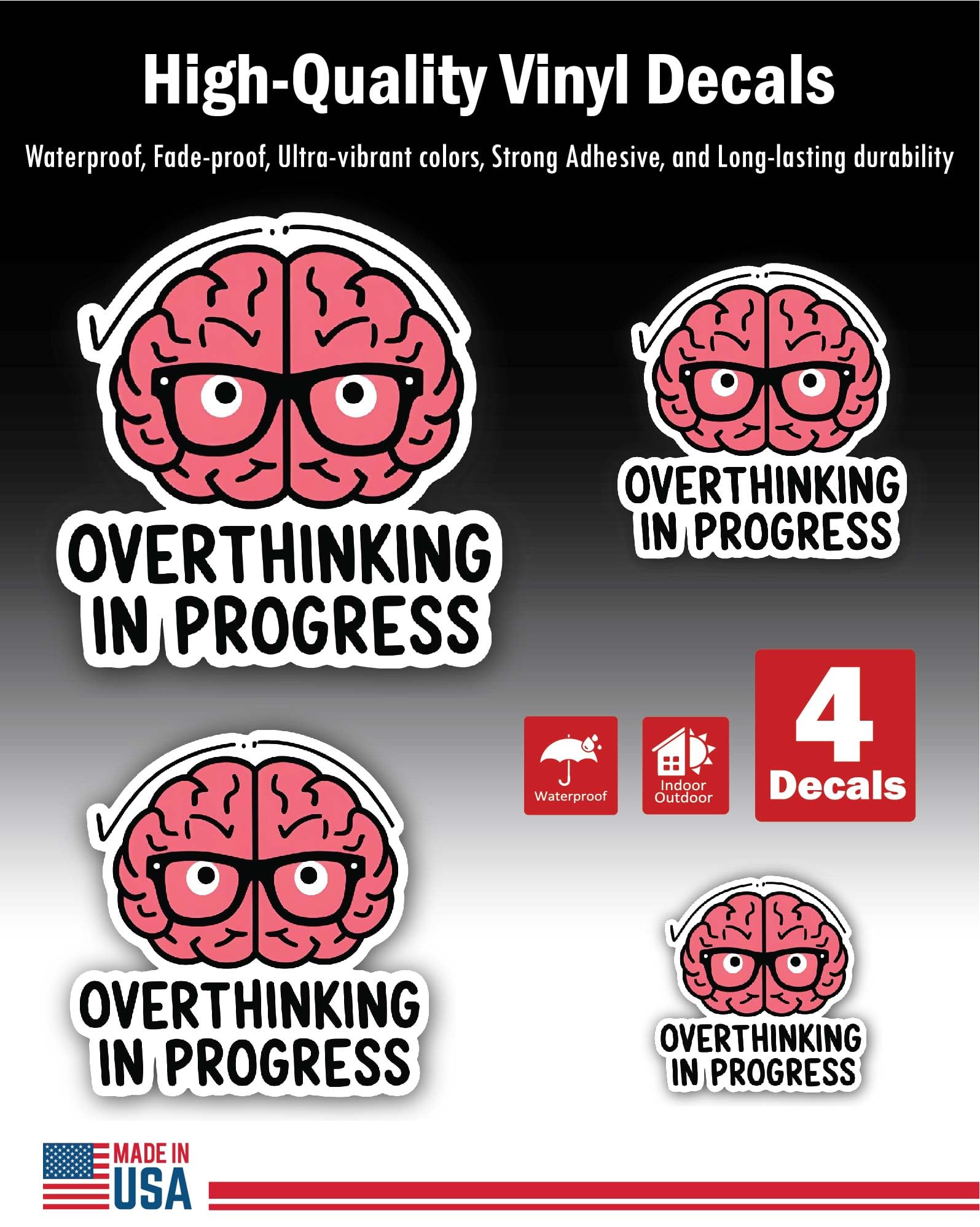 2 (Pieces) 3" and 5" Stickers n Decals Be Your Own Kind of Beautiful - Motivational Sticker Vinyl De