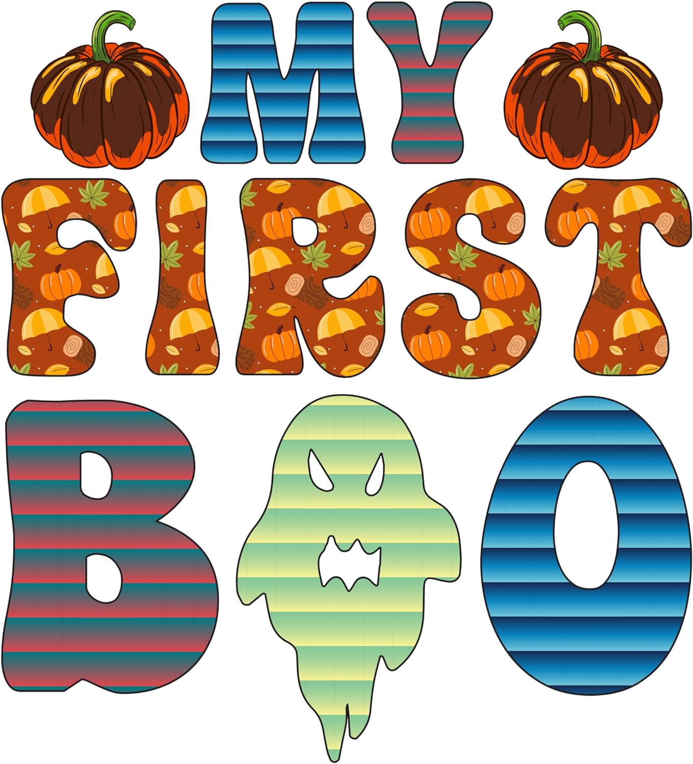 Inspirational Quote My First Bao Spooky Motivational Sticker Vinyl Decal Motivation Stickers- 5" Vinyl Sticker Waterproof