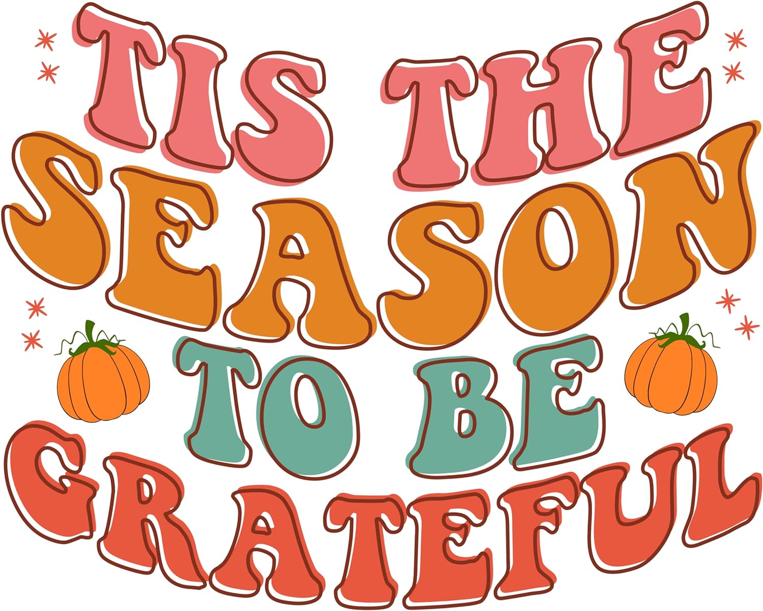 Inspirational Quote Tis The Season To Be Grateful Motivational Sticker Vinyl Decal Motivation Stickers- 5" Vinyl Sticker Waterproof