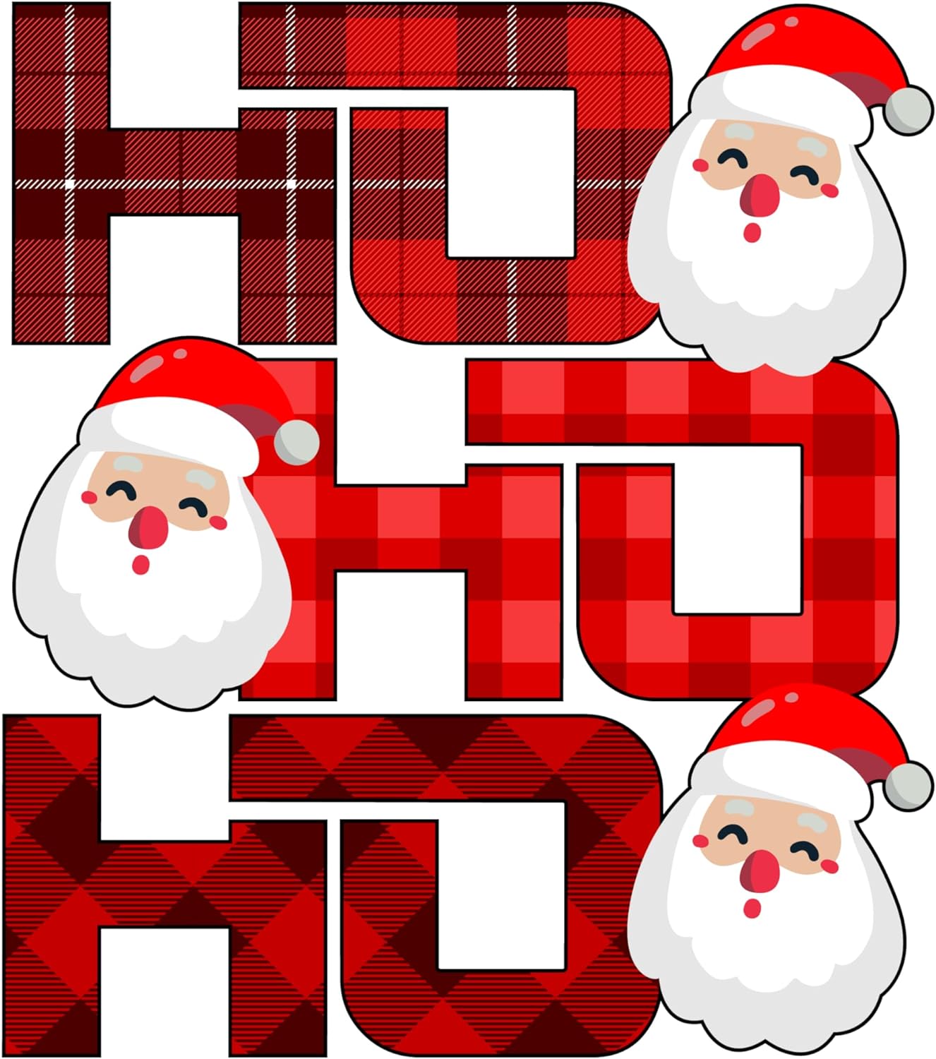 Inspirational Quote Ho Santa Face 3 Angles Motivational Sticker Vinyl Decal Motivation Stickers- 5" Vinyl Sticker Waterproof