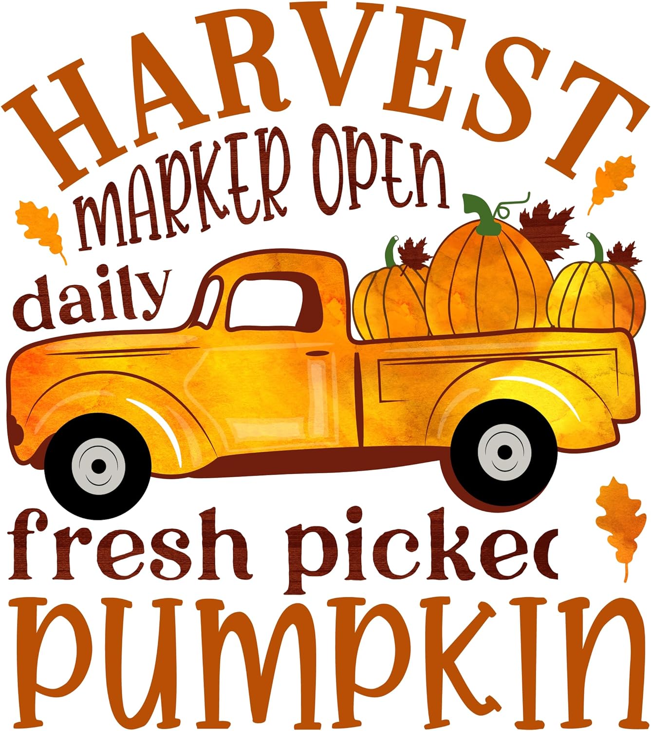 Inspirational Quote Harvest Marker Open Daily Fresh Picker Pumpkin Motivational Sticker Vinyl Decal Motivation Stickers- 5" Vinyl Sticker Waterproof