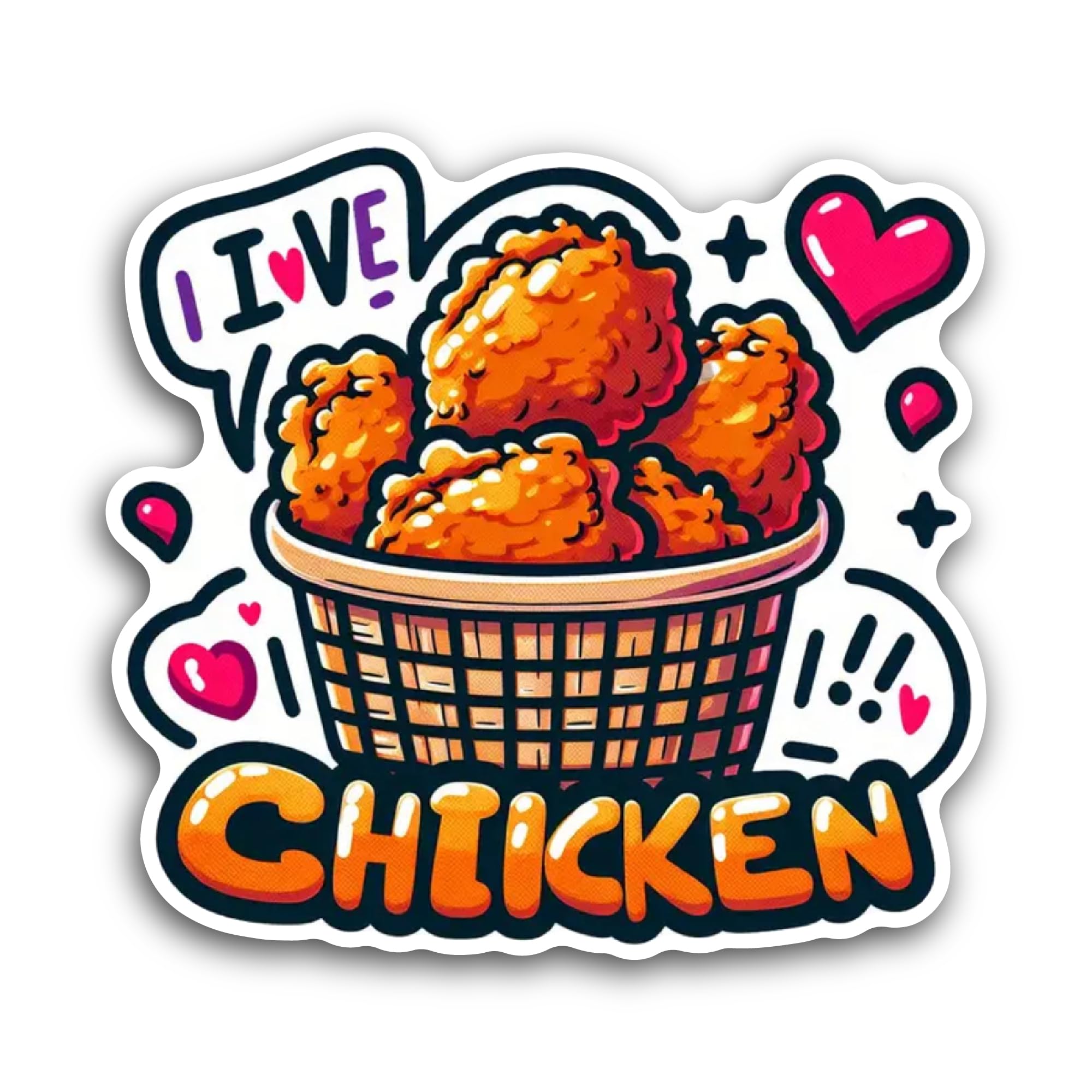 2 (Pieces) 3" and 5" Gifts & Gl@m Sticker, Waterproof Vinyl Decals for Many Purpose Like Cars, Truck