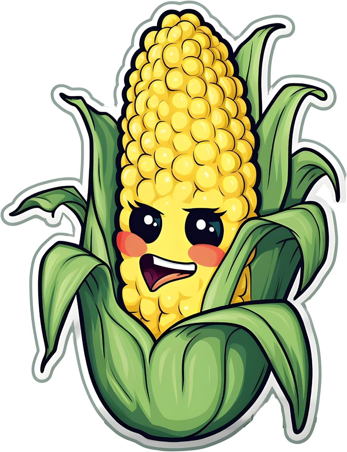 Inspirational Quote Yellow Corn Motivational Sticker Vinyl Decal Motivation Stickers- 5" Vinyl Sticker Waterproof