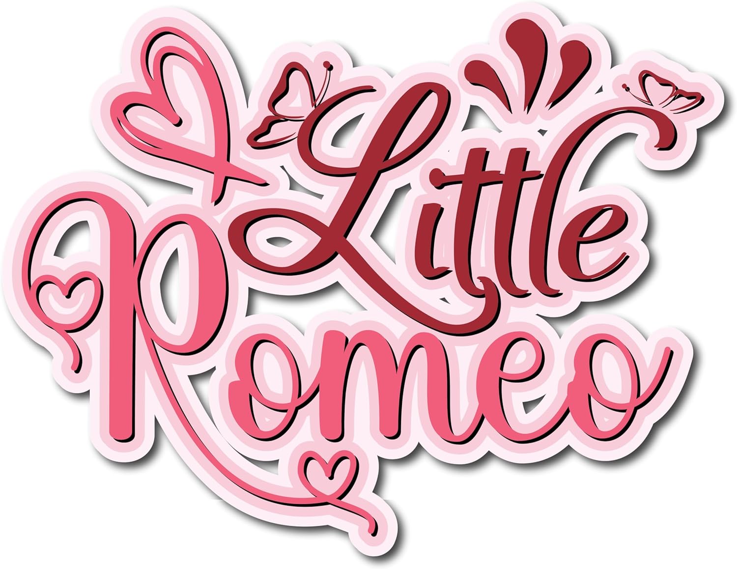 Inspirational Quote Little Romeo Motivational Sticker Vinyl Decal Motivation Stickers- 5" Vinyl Sticker Waterproof