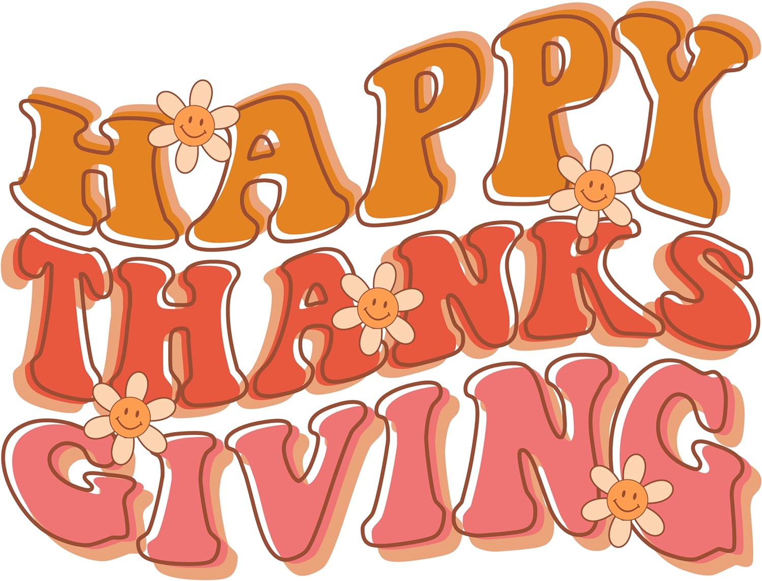 Inspirational Quote Happy Thanks Giving Motivational Sticker Vinyl Decal Motivation Stickers- 5" Vinyl Sticker Waterproof