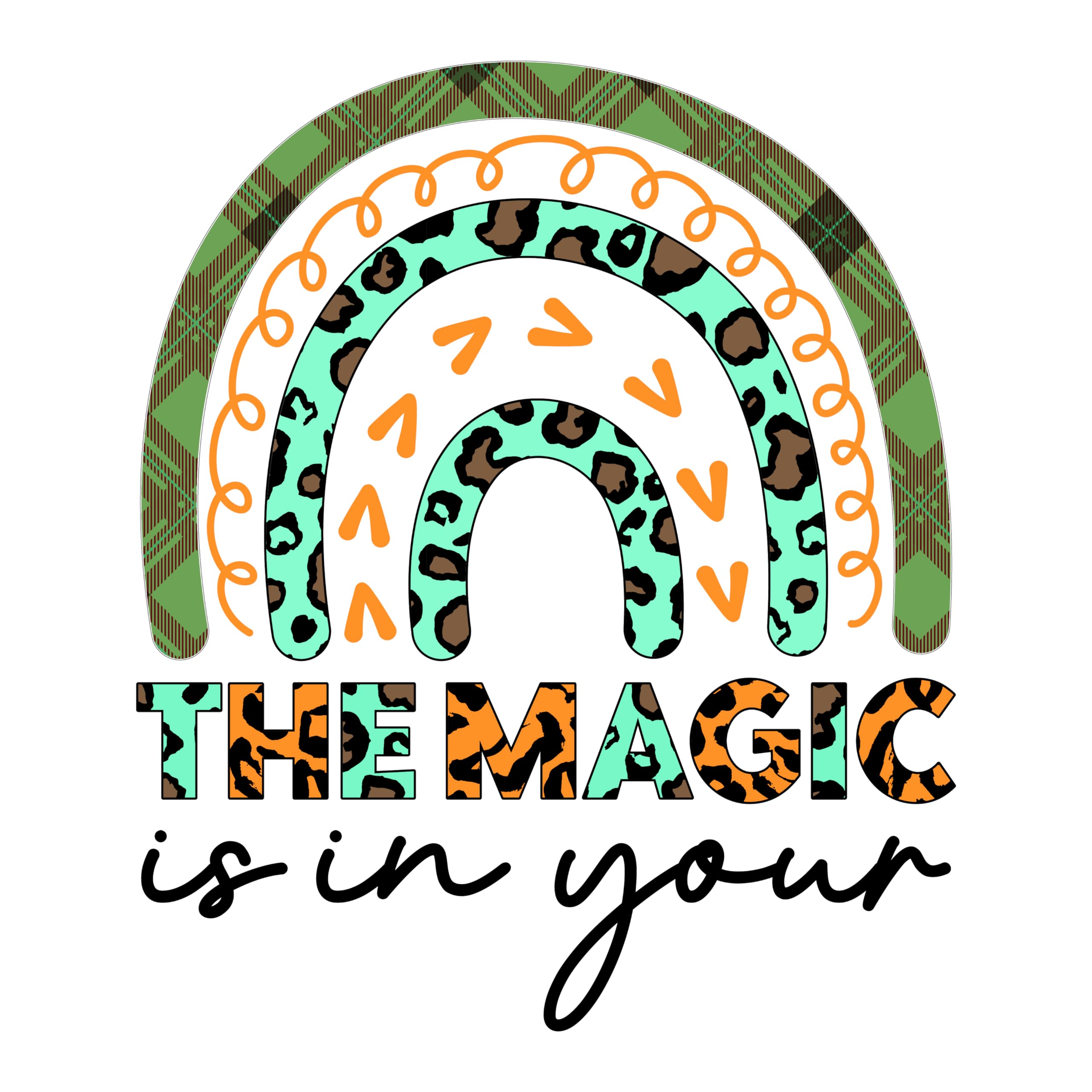 Inspirational Quote "The Magic is in Your" Motivational Sticker Vinyl Decal Motivation Stickers- 5" Vinyl Sticker Waterproof