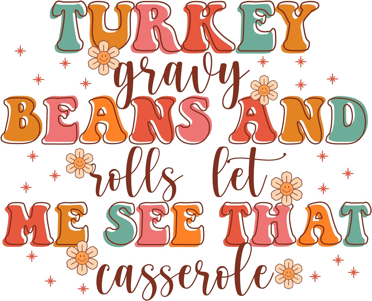 Inspirational Quote Turkey Gravy Beans And Rolls Let Me See That Casserole Motivational Sticker Vinyl Decal Motivation Stickers- 5" Vinyl Sticker Waterproof