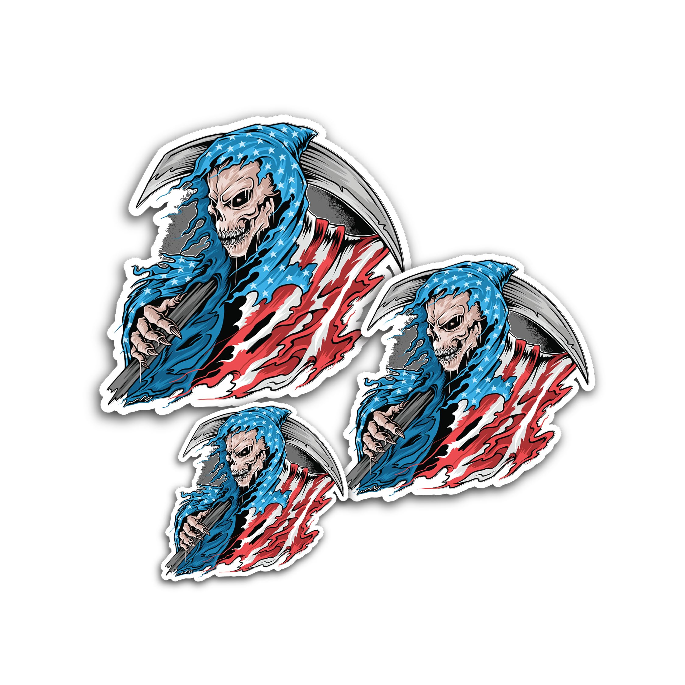 2 (Pieces) 3" and 5" Eat Sleep Race Sticker, Waterproof Vinyl Decals for Many Purpose Like Cars, Tru
