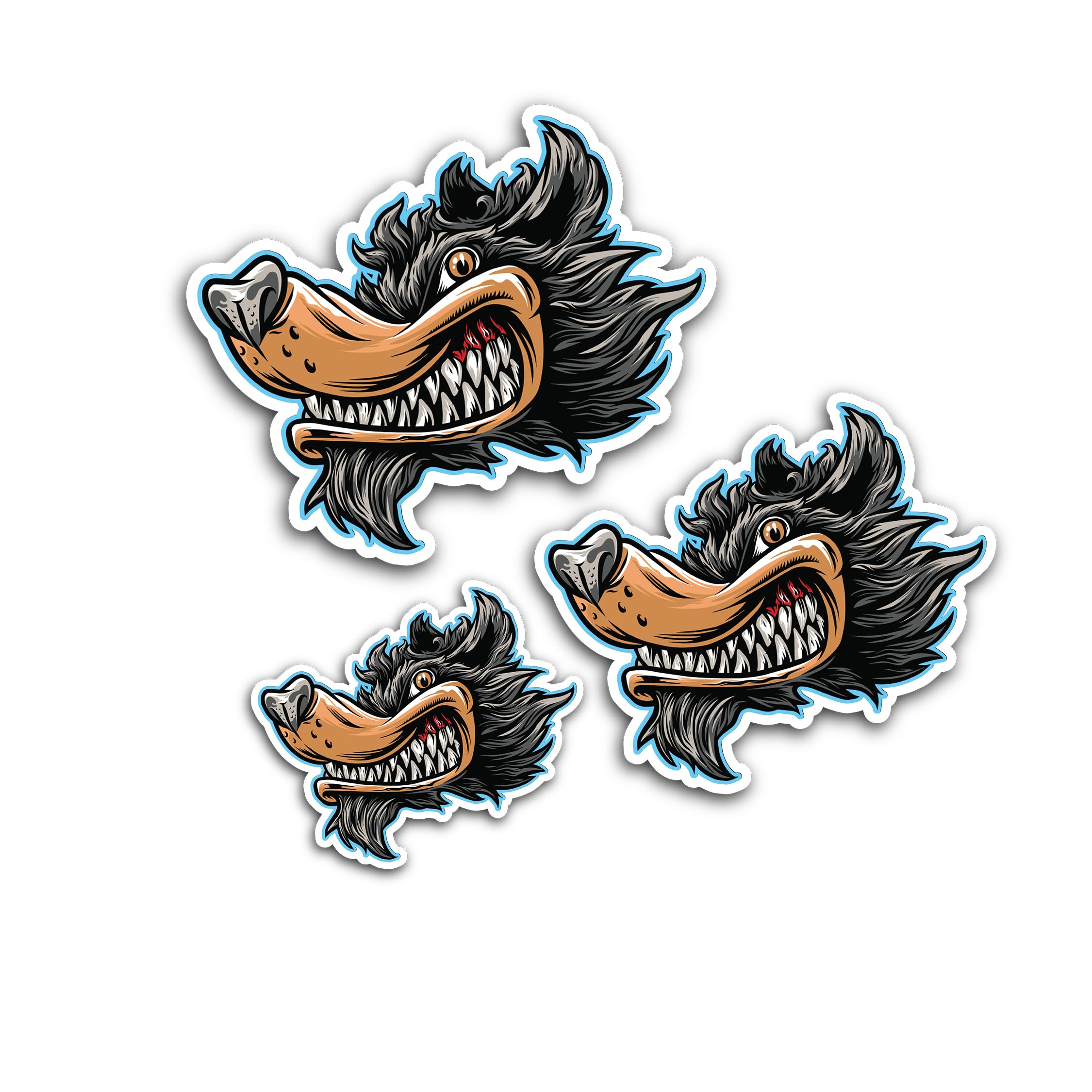 2 (Pieces) 3" and 5" Advan Sticker, Waterproof Vinyl Decals for Many Purpose Like Cars, Trucks, Lapt