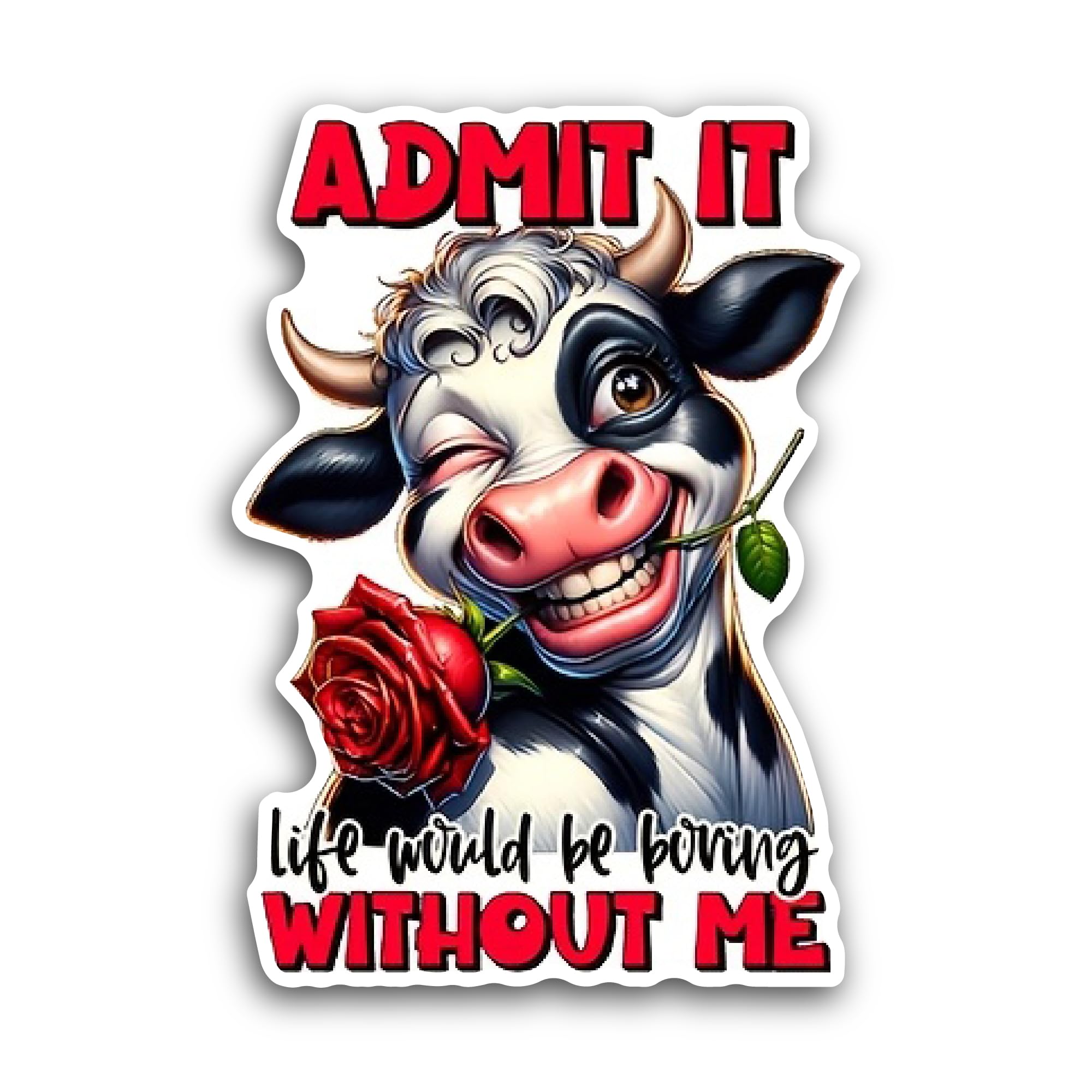 2 (Pieces) 3" and 5" Demonic face Sticker, Waterproof Vinyl Decals for Many Purpose Like Cars, Truck