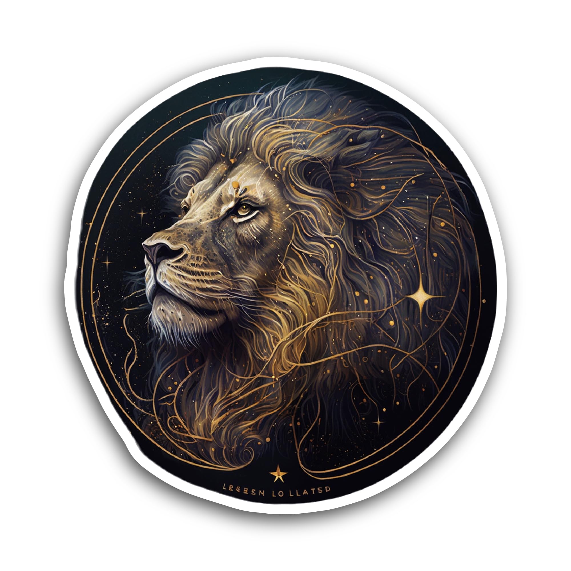 2 (Pieces) 3" and 5" Zodiac Sign Leo Sticker, Waterproof Vinyl Decals for Many Purpose Like Cars, Tr