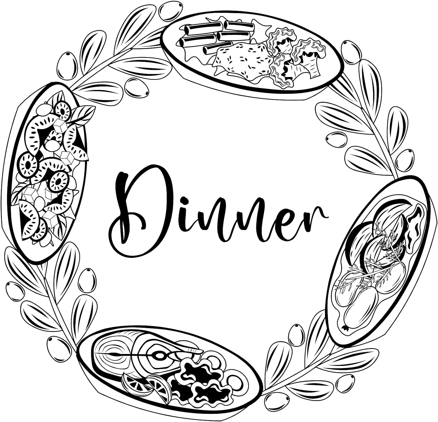 Inspirational Quote Dinner Food Sticker Motivational Sticker Vinyl Decal Motivation Stickers- 5" Vinyl Sticker Waterproof