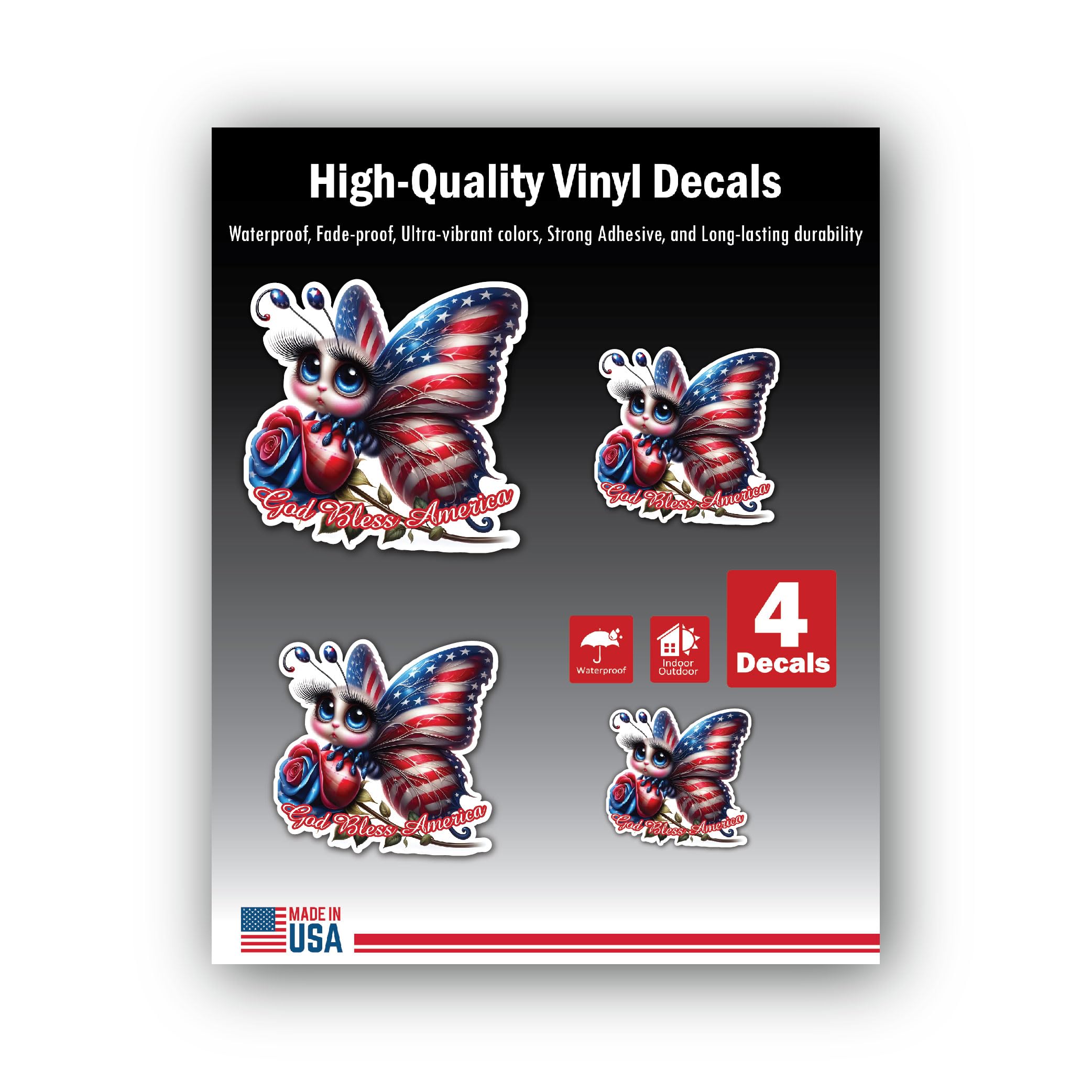 2 (Pieces) 3" and 5" Stickers n Decals Make Yourself Proud - Motivational Sticker Vinyl Decal Sticke
