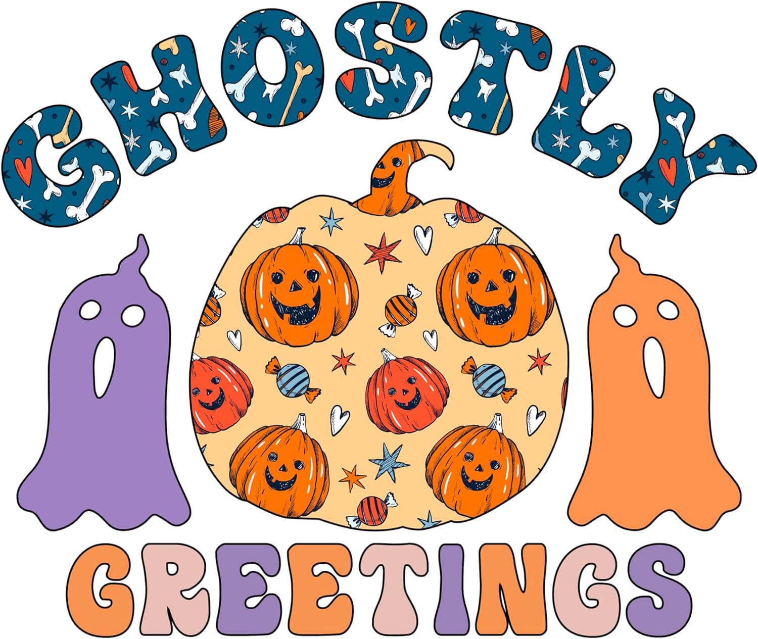 Inspirational Quote Ghostly Greetings Motivational Sticker Vinyl Decal Motivation Stickers- 5" Vinyl Sticker Waterproof