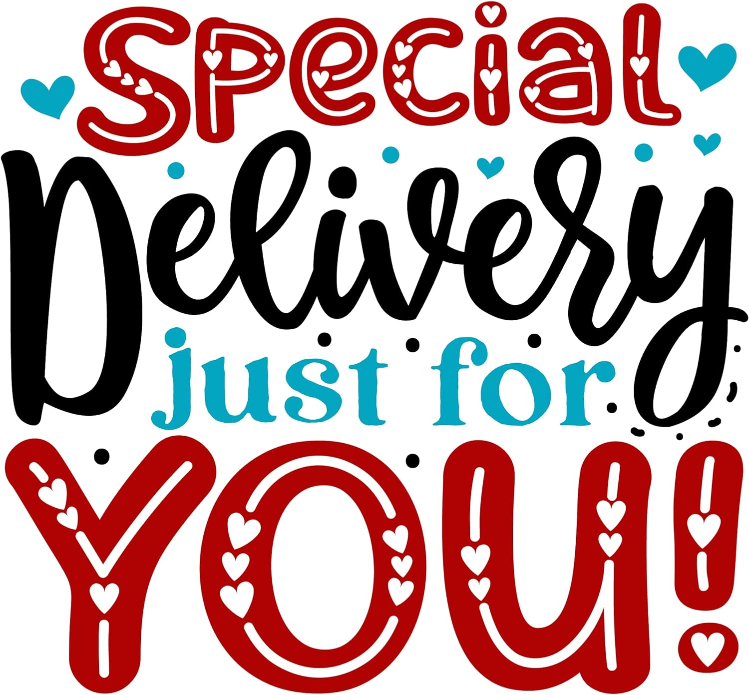 Inspirational Quote Special Delivery Just for You Motivational Sticker Vinyl Decal Motivation Stickers- 5" Vinyl Sticker Waterproof
