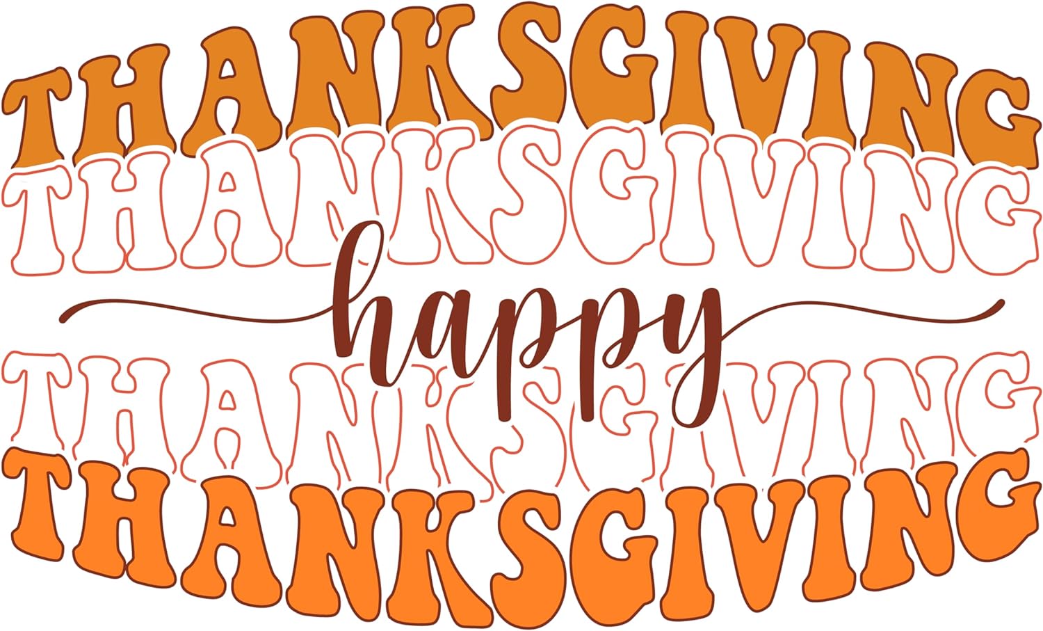 Inspirational Quote ThanksGiving Happy Motivational Sticker Vinyl Decal Motivation Stickers- 5" Vinyl Sticker Waterproof