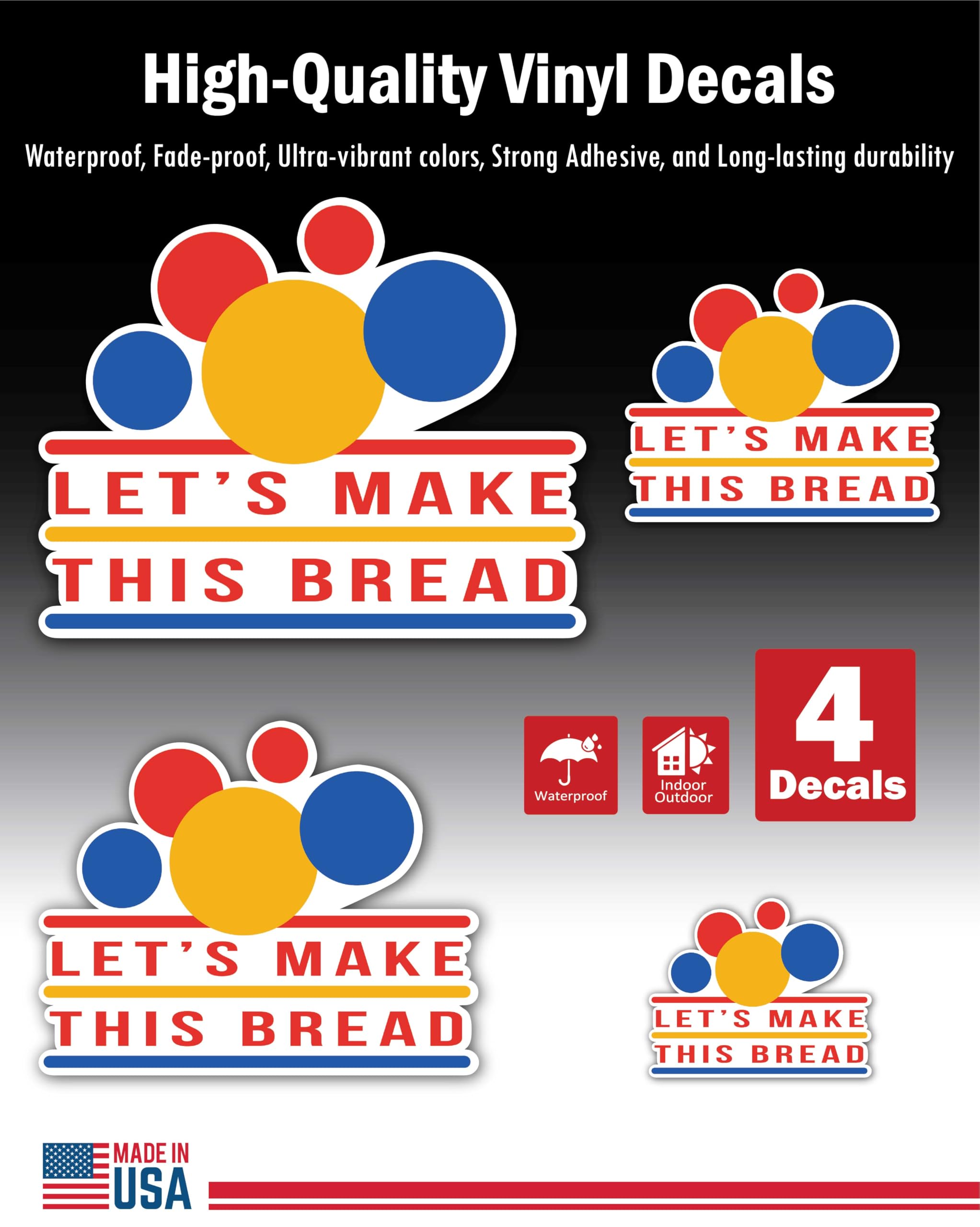 2 (Pieces) 3" and 5" Stickers n Decals Don't Forget to Be Grateful - Motivational Sticker Vinyl Deca