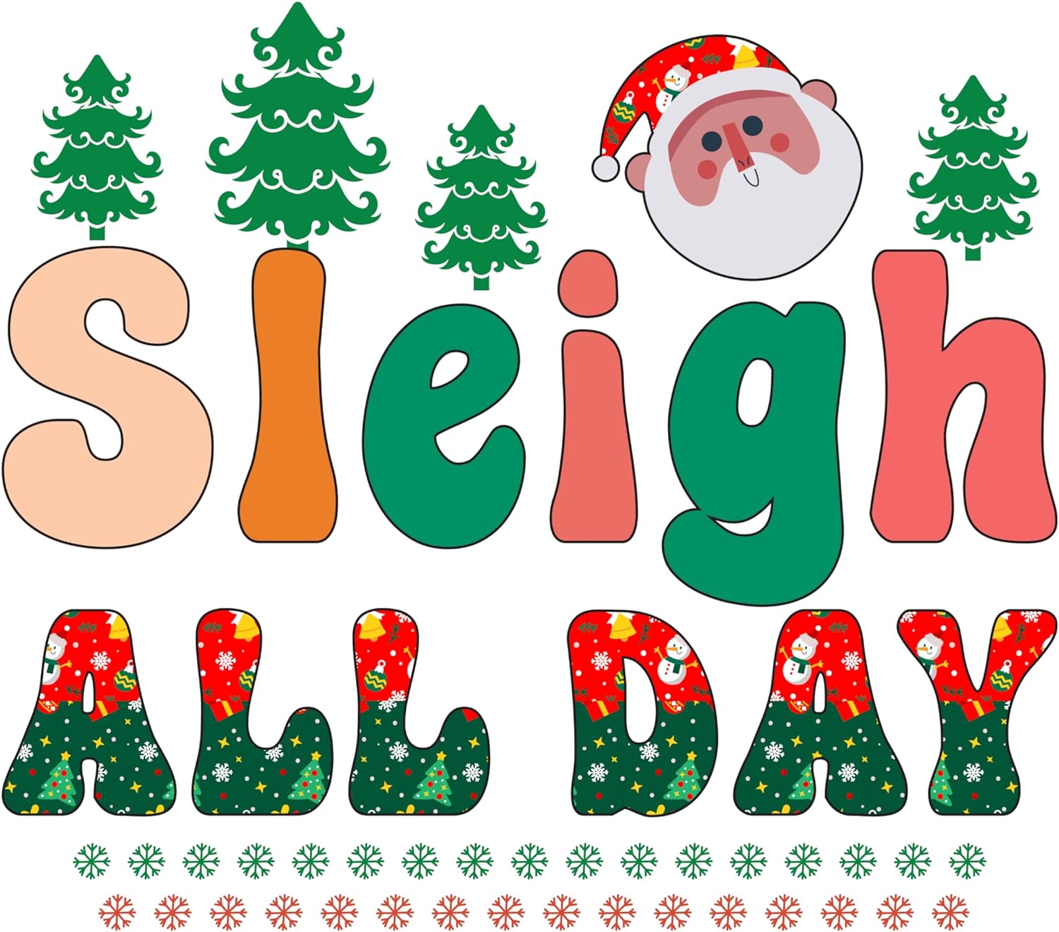 Inspirational Quote Sleigh All Day Motivational Sticker Vinyl Decal Motivation Stickers- 5" Vinyl Sticker Waterproof