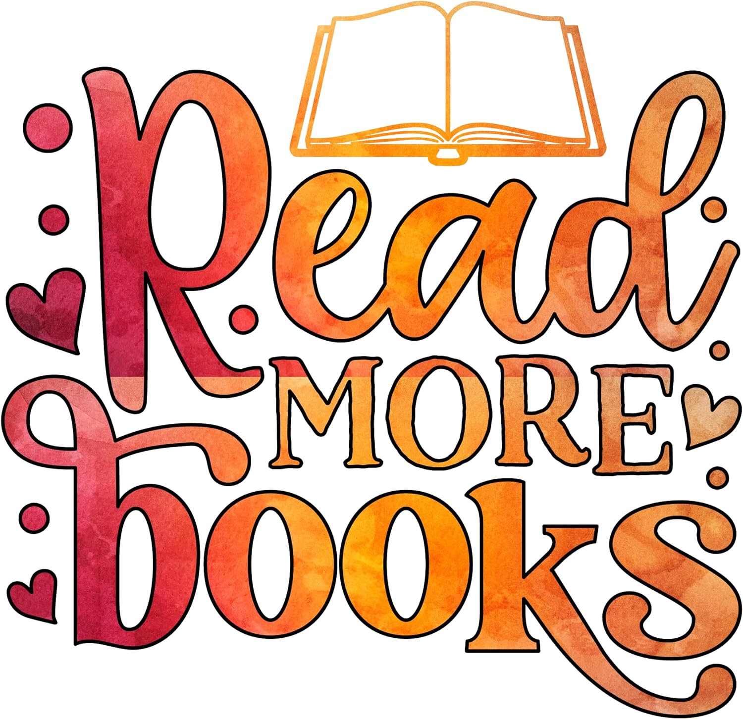 Inspirational Quote Read More Books Great Gift Motivational Sticker Vinyl Decal Motivation Stickers- 5" Vinyl Sticker Waterproof