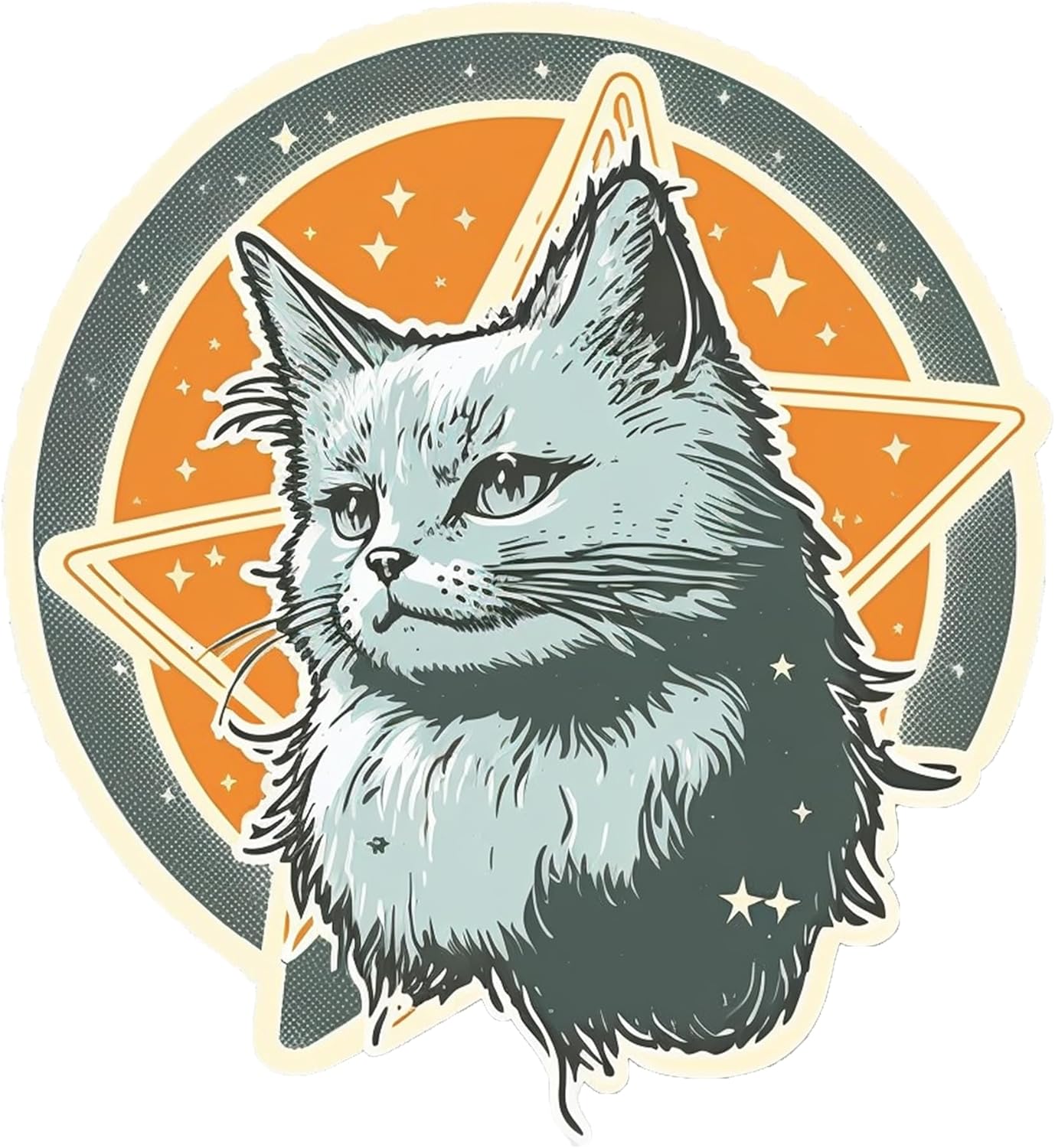 Inspirational Quote "Black Beautiful Cat" Motivational Sticker Vinyl Decal Motivation Stickers- 5" Vinyl Sticker Waterproof