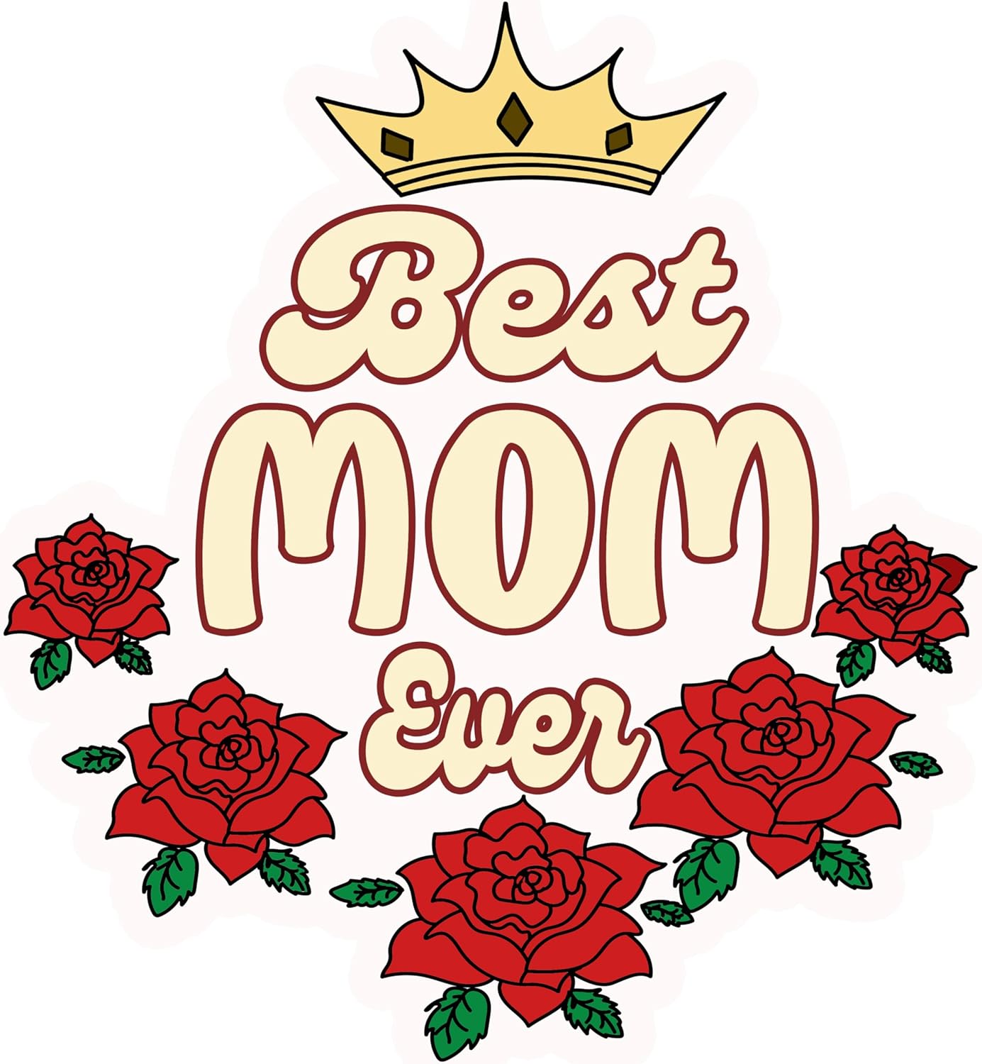 Inspirational Quote "Best mom Ever, Stock" Motivational Sticker Vinyl Decal Motivation Stickers- 5" Vinyl Sticker Waterproof