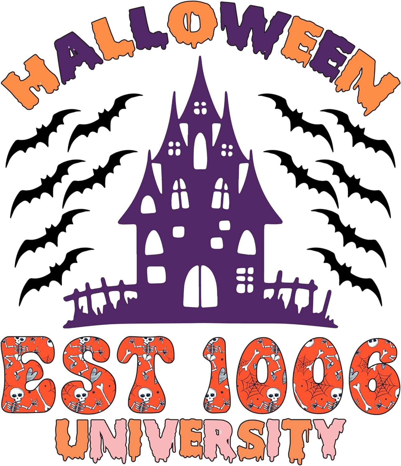 Inspirational Quote Halloween Est 1006 University Motivational Sticker Vinyl Decal Motivation Stickers- 5" Vinyl Sticker Waterproof