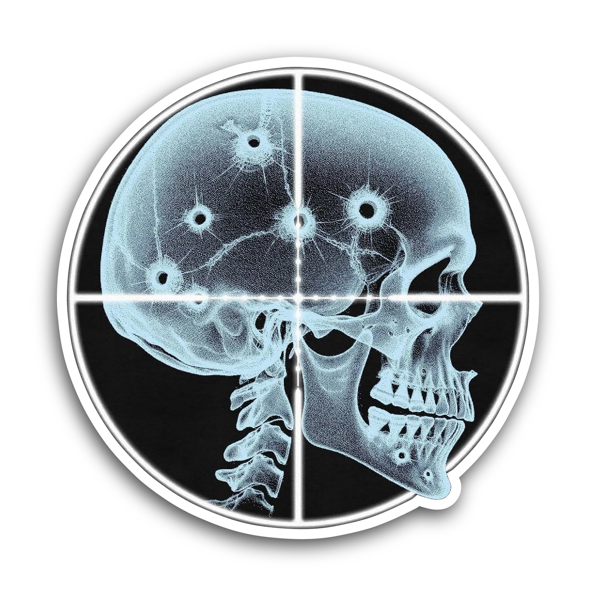 2 (Pieces) 3" and 5" Mace Chain Sticker, Waterproof Vinyl Decals for Many Purpose Like Cars, Trucks,