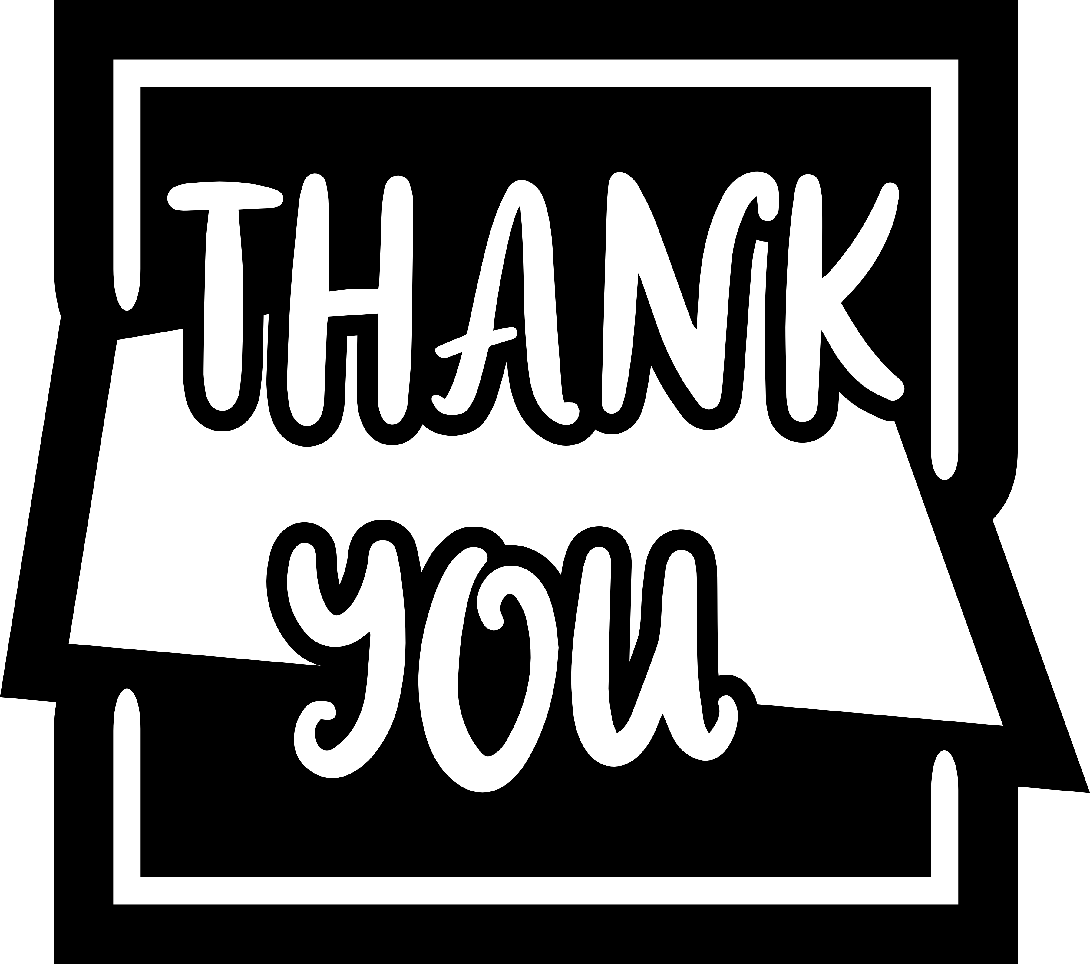 Inspirational Quote "Thank You, Sticker" Motivational Sticker Vinyl Decal Motivation Stickers- 5" Vinyl Sticker Waterproof