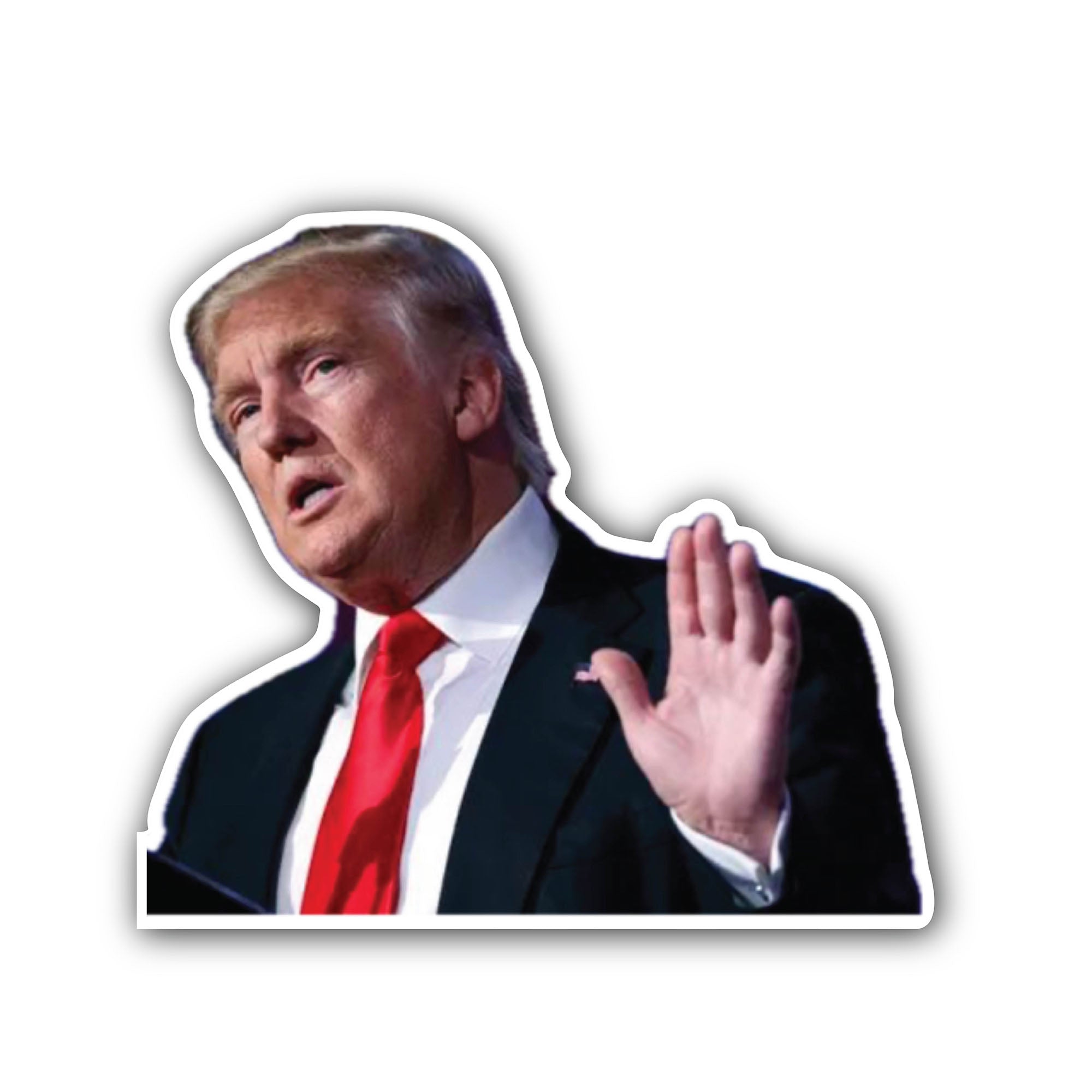 Donald Trump Sticker, Waterproof Vinyl Decal Sticker Indoor Or Outdoor 2 (Pieces) 3" and 5"