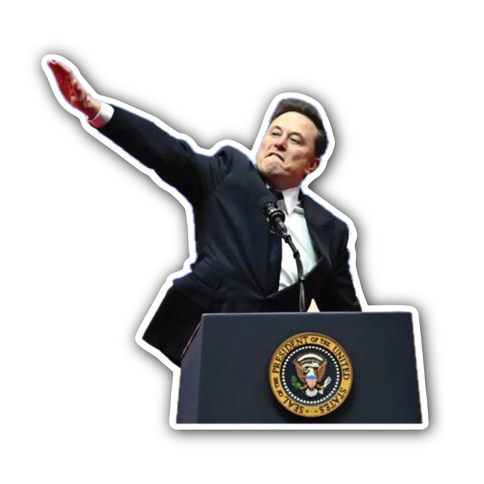 Elon Musk Stand strong Sticker, Waterproof Vinyl Decal Sticker Indoor Or Outdoor 2 (Pieces) 3" and 5"