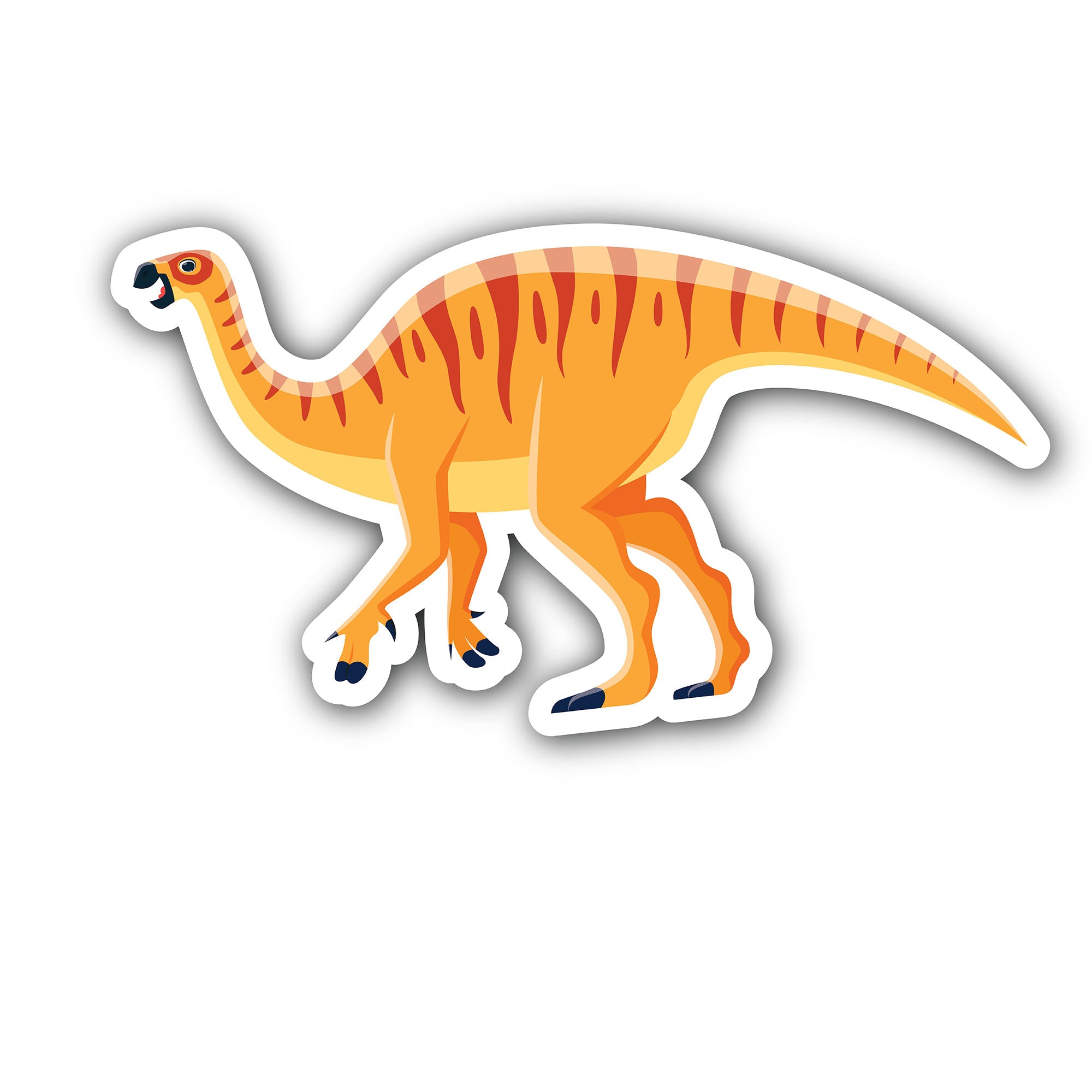 Camptosaurus dinosaur Sticker, Waterproof Vinyl Decal Sticker Indoor Or Outdoor 2 (Pieces) 3" and 5"