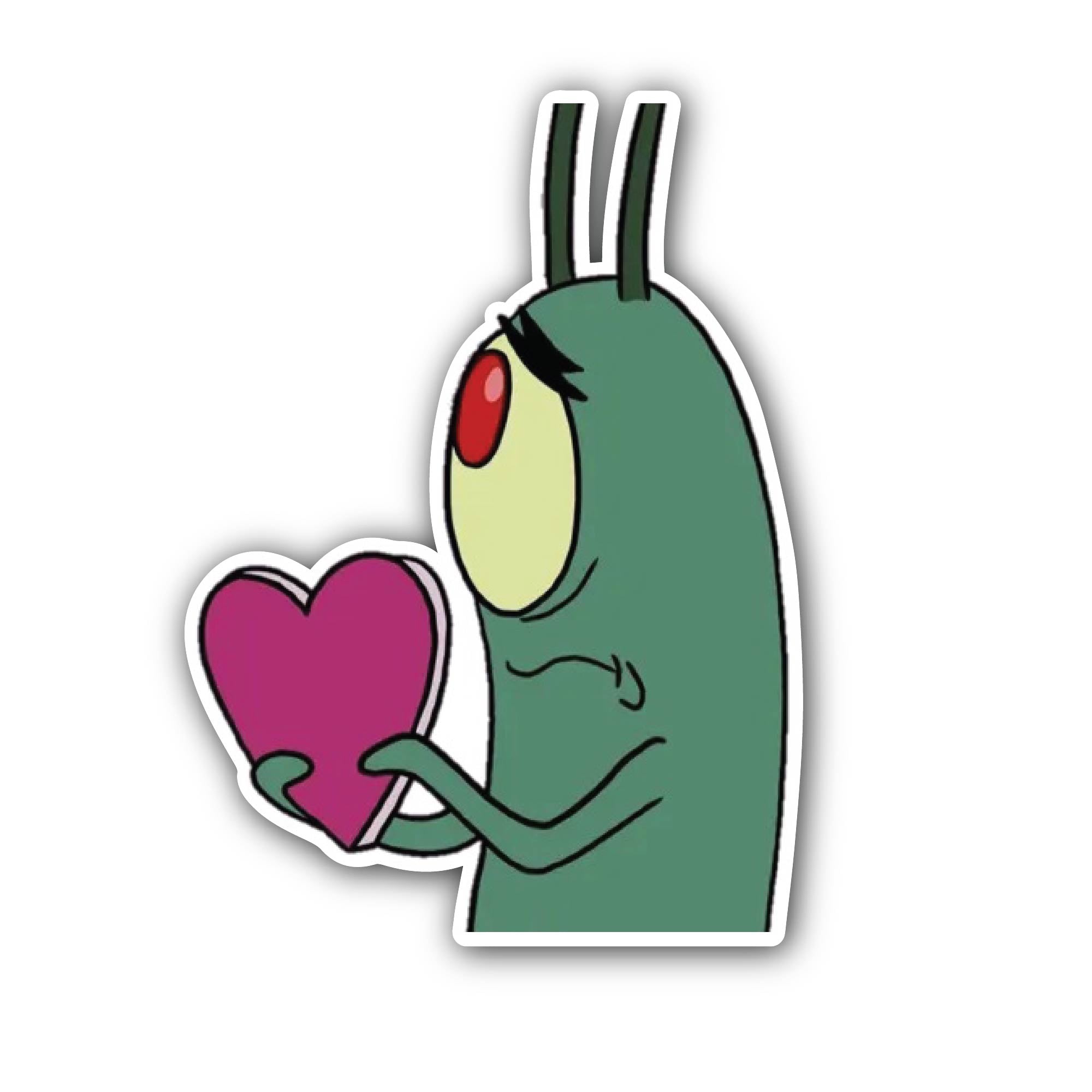 Sad Love Sticker, Waterproof Vinyl Decal Sticker Indoor Or Outdoor 2 (Pieces) 3" and 5"