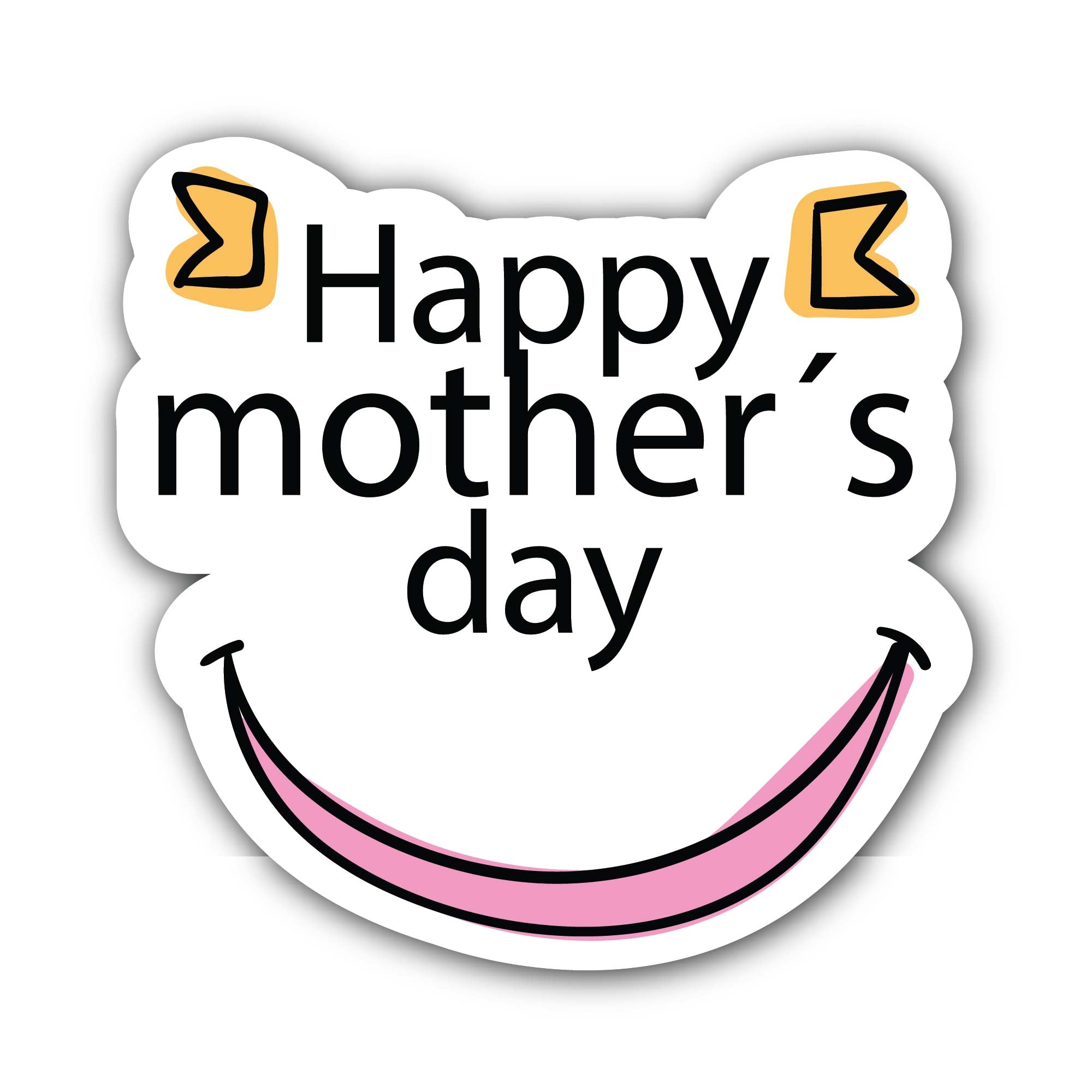 Mothers day Sticker, Waterproof Vinyl Decal Sticker Indoor Or Outdoor 2 (Pieces) 3" and 5"