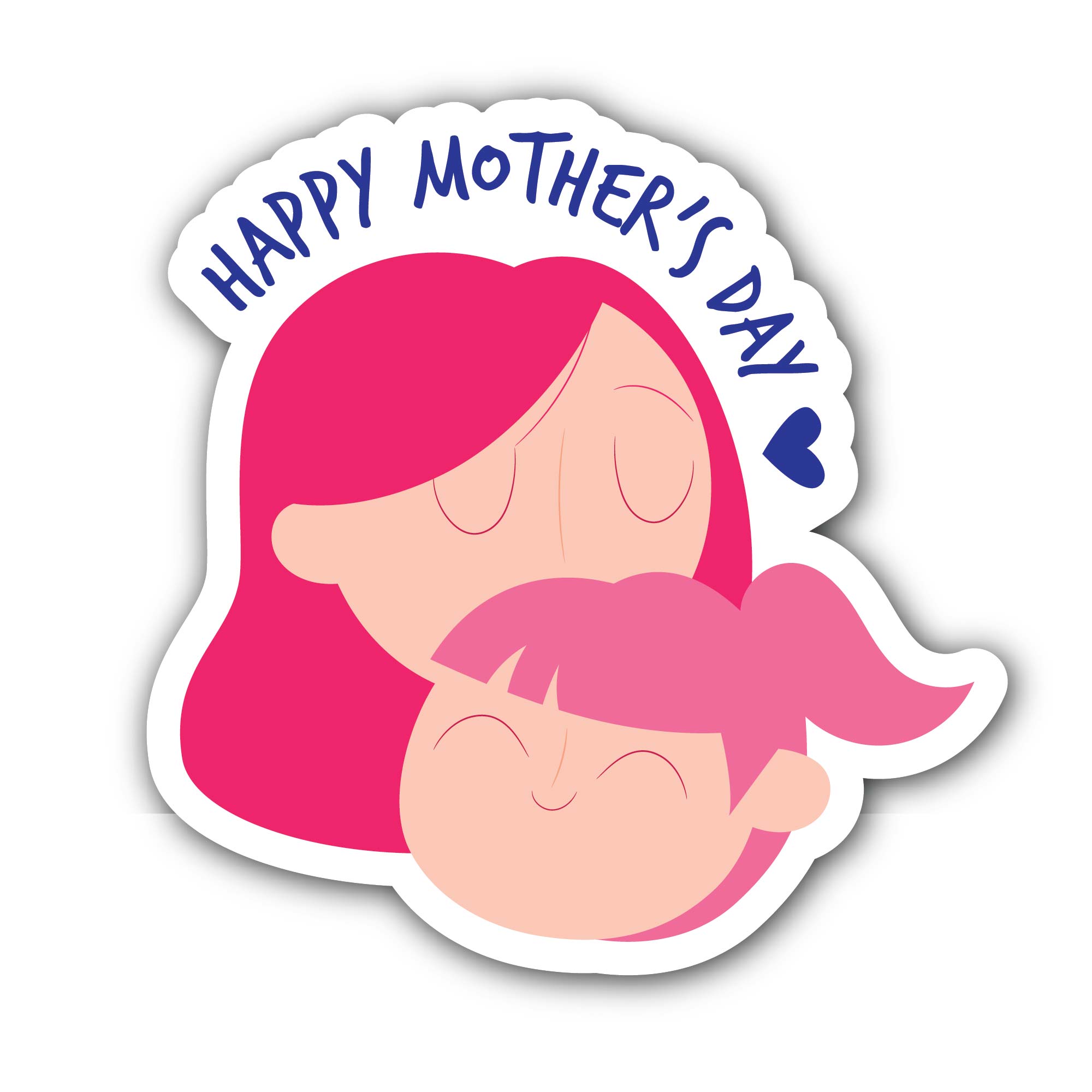 Mommy And Me Sticker, Waterproof Vinyl Decal Sticker Indoor Or Outdoor 2 (Pieces) 3" and 5"