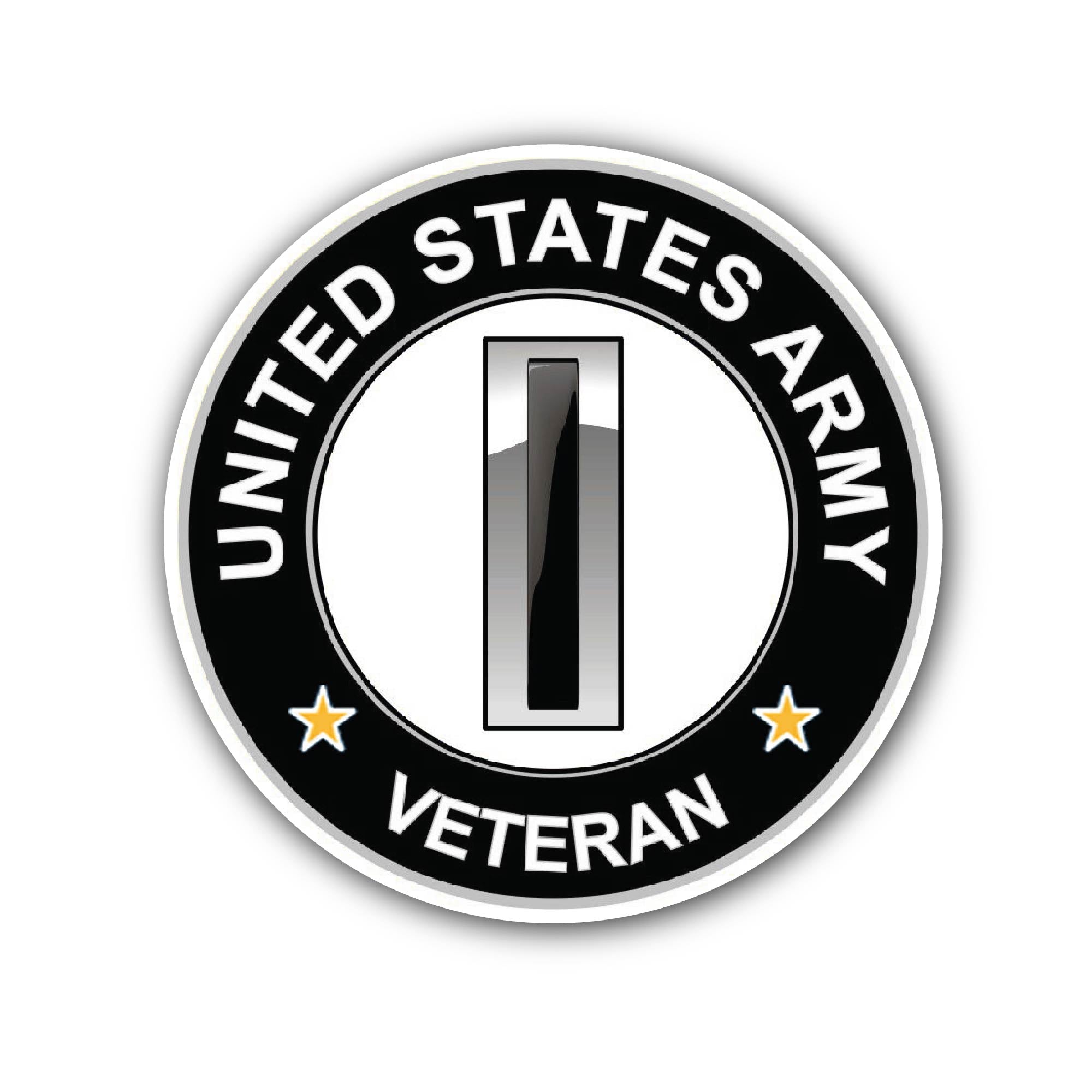 U.S. Army Chief Warrant Officer 5 Veteran Sticker, Waterproof Vinyl Decal Sticker Indoor Or Outdoor 2 (Pieces) 3" and 5"