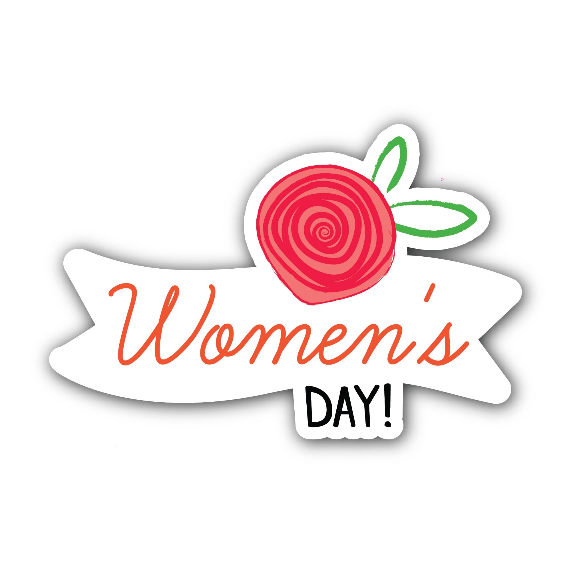 Women's Day Sticker, Waterproof Vinyl Decal Sticker Indoor Or Outdoor 2 (Pieces) 3" and 5"