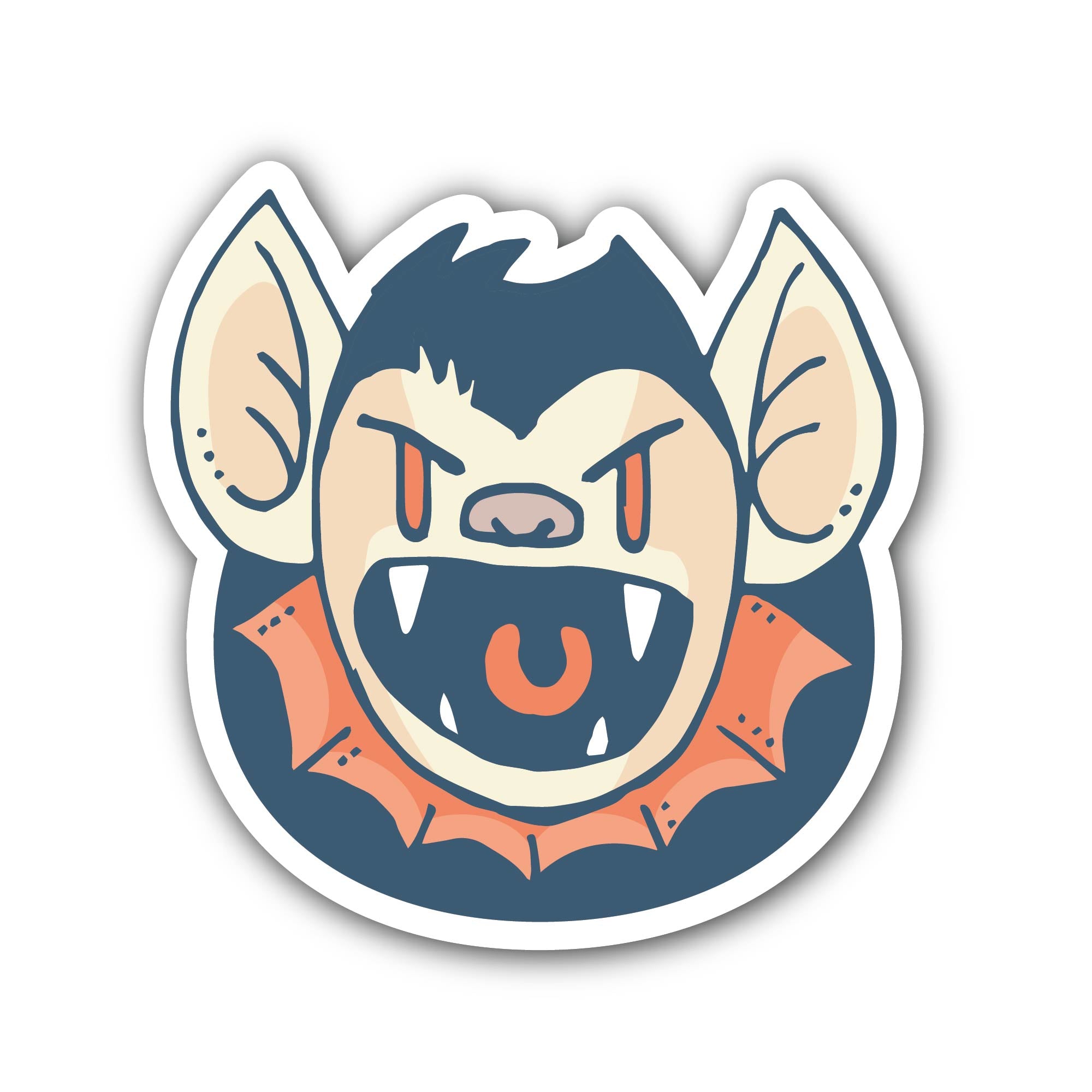 Vampire Bat Sticker, Waterproof Vinyl Decal Sticker Indoor Or Outdoor 2 (Pieces) 3" and 5"
