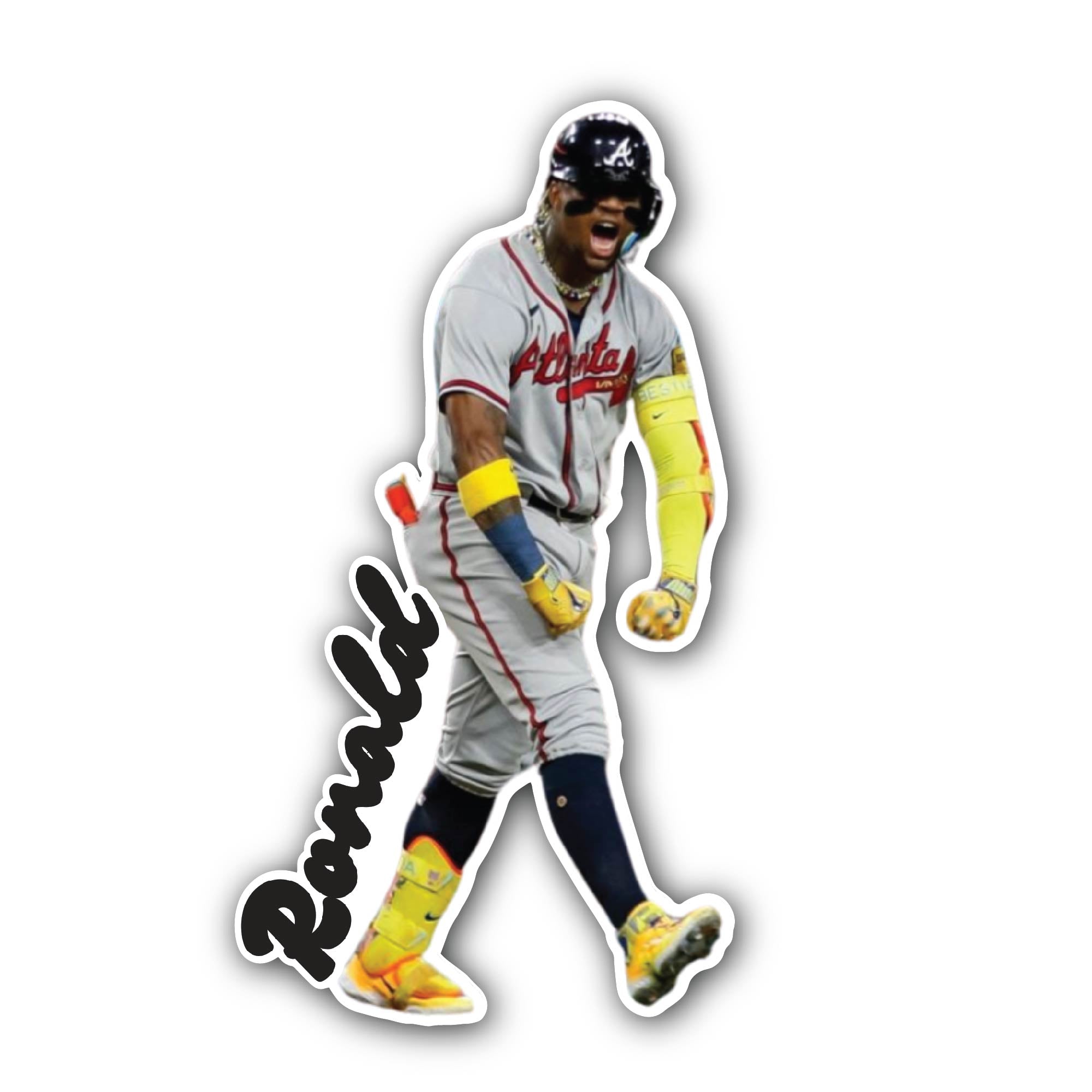 Ronald Sticker, Waterproof Vinyl Decal Sticker Indoor Or Outdoor 2 (Pieces) 3" and 5"