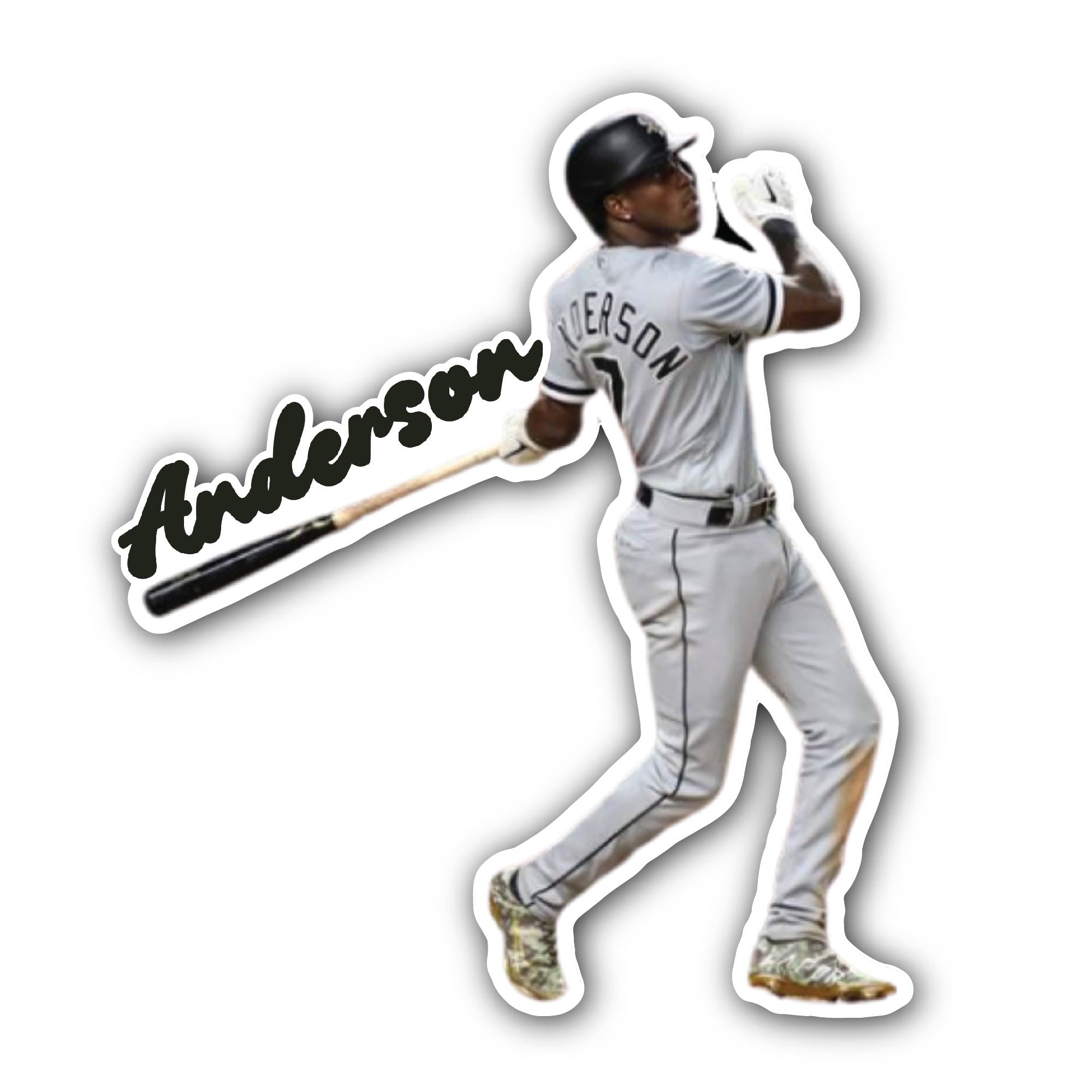 Tim Anderson Baseball Sticker, Waterproof Vinyl Decal Sticker Indoor Or Outdoor 2 (Pieces) 3" and 5"