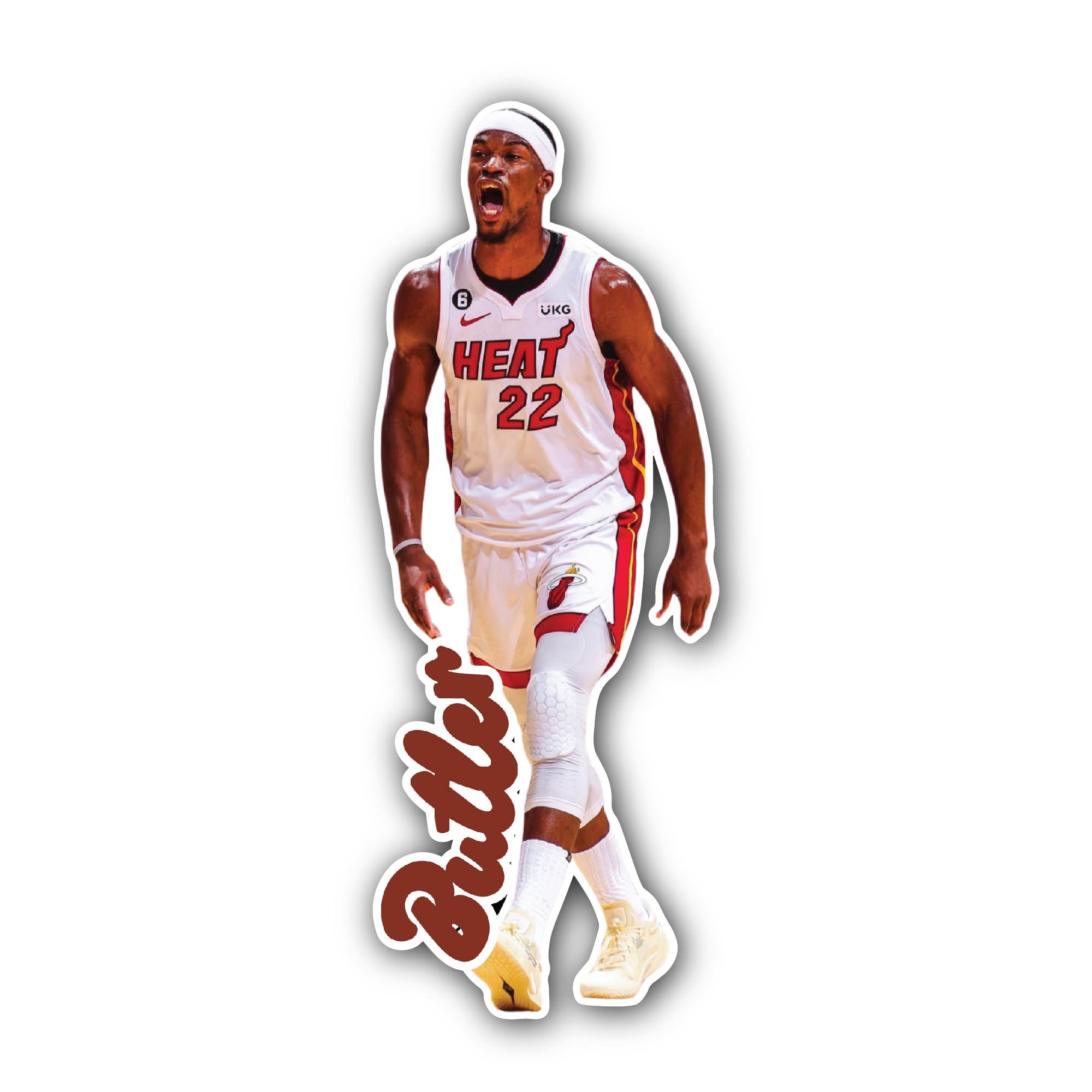 Jimmy Butler Sticker, Waterproof Vinyl Decal Sticker Indoor Or Outdoor 2 (Pieces) 3" and 5"