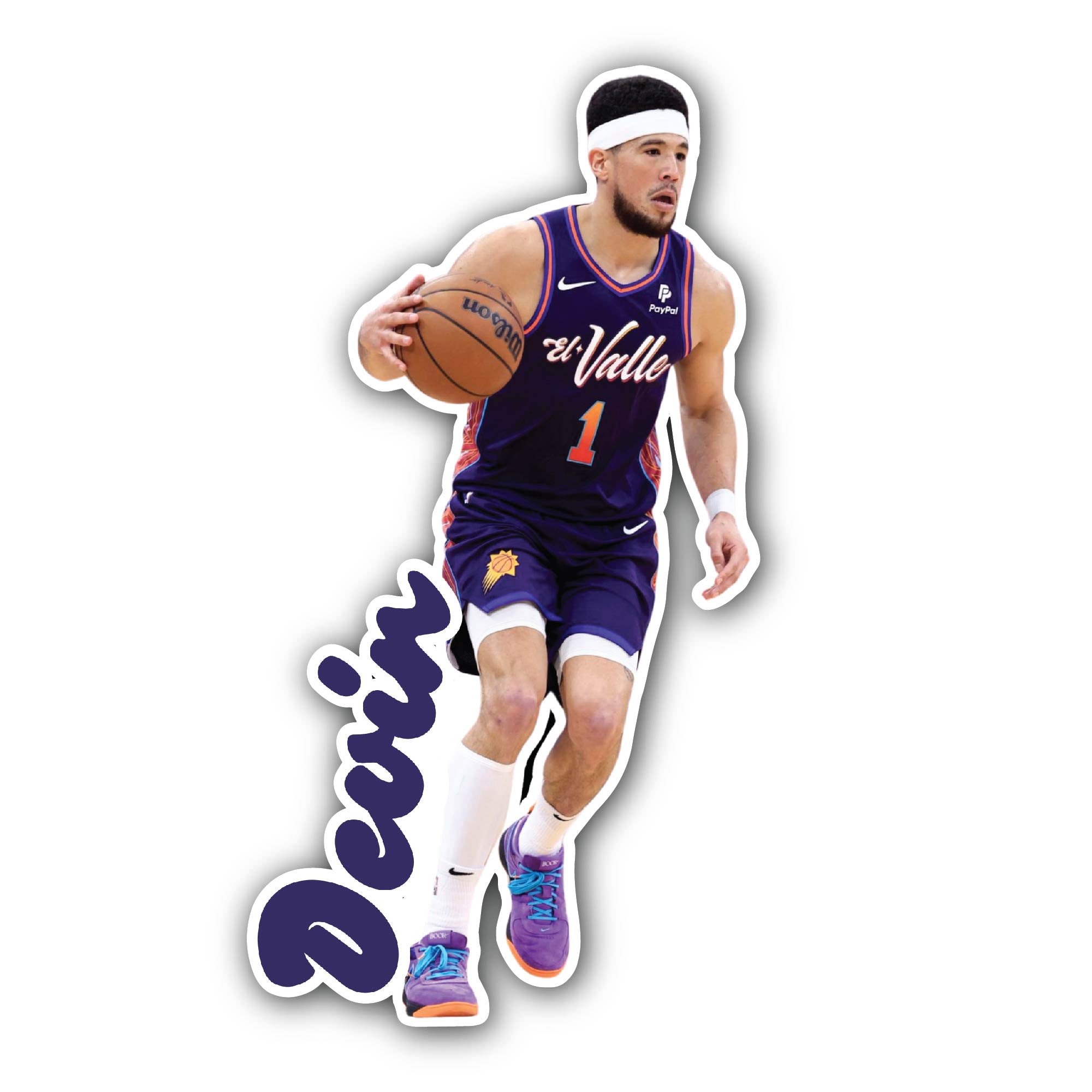 Devin Sticker, Waterproof Vinyl Decal Sticker Indoor Or Outdoor 2 (Pieces) 3" and 5"