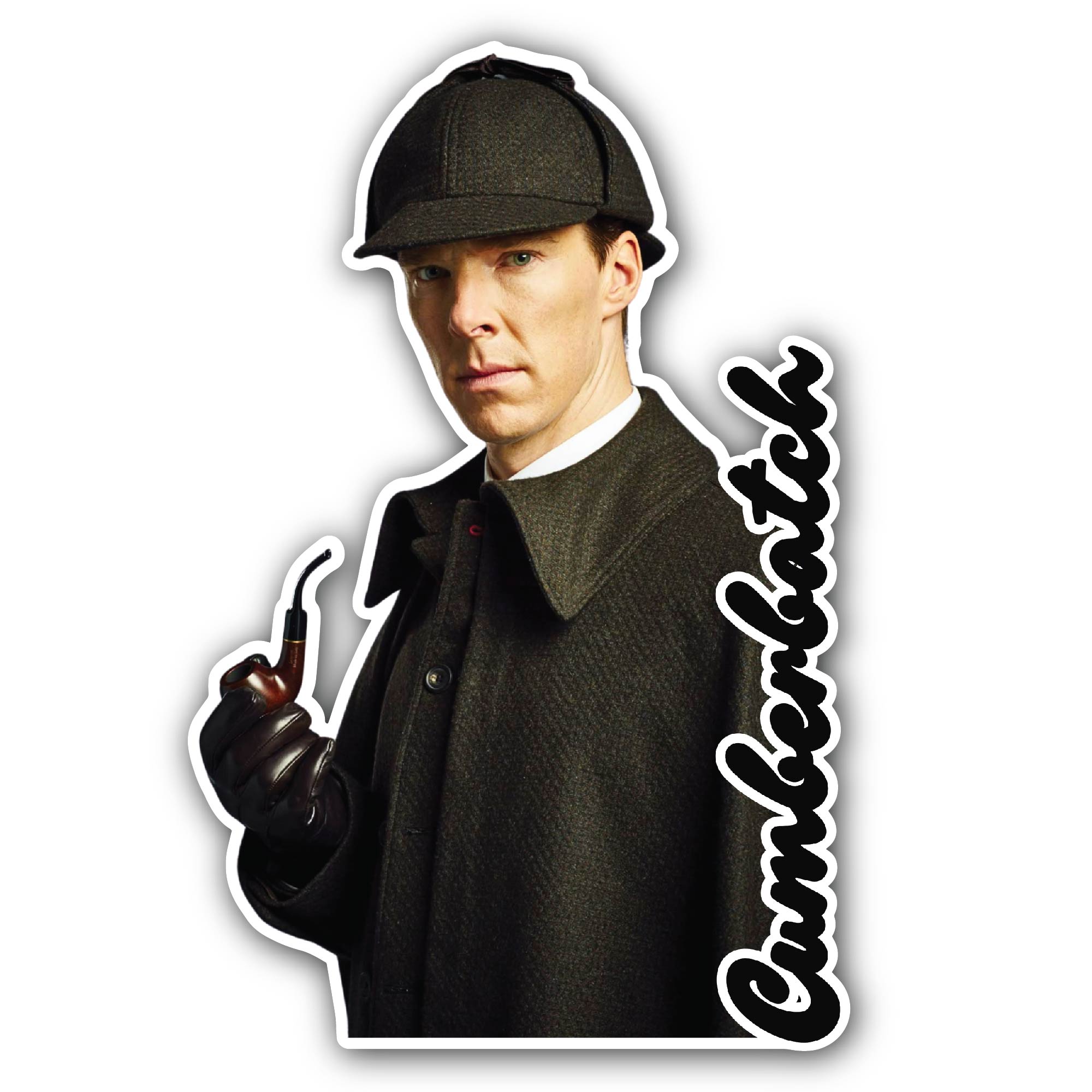 Cumberbatch Sticker, Waterproof Vinyl Decal Sticker Indoor Or Outdoor 2 (Pieces) 3" and 5"