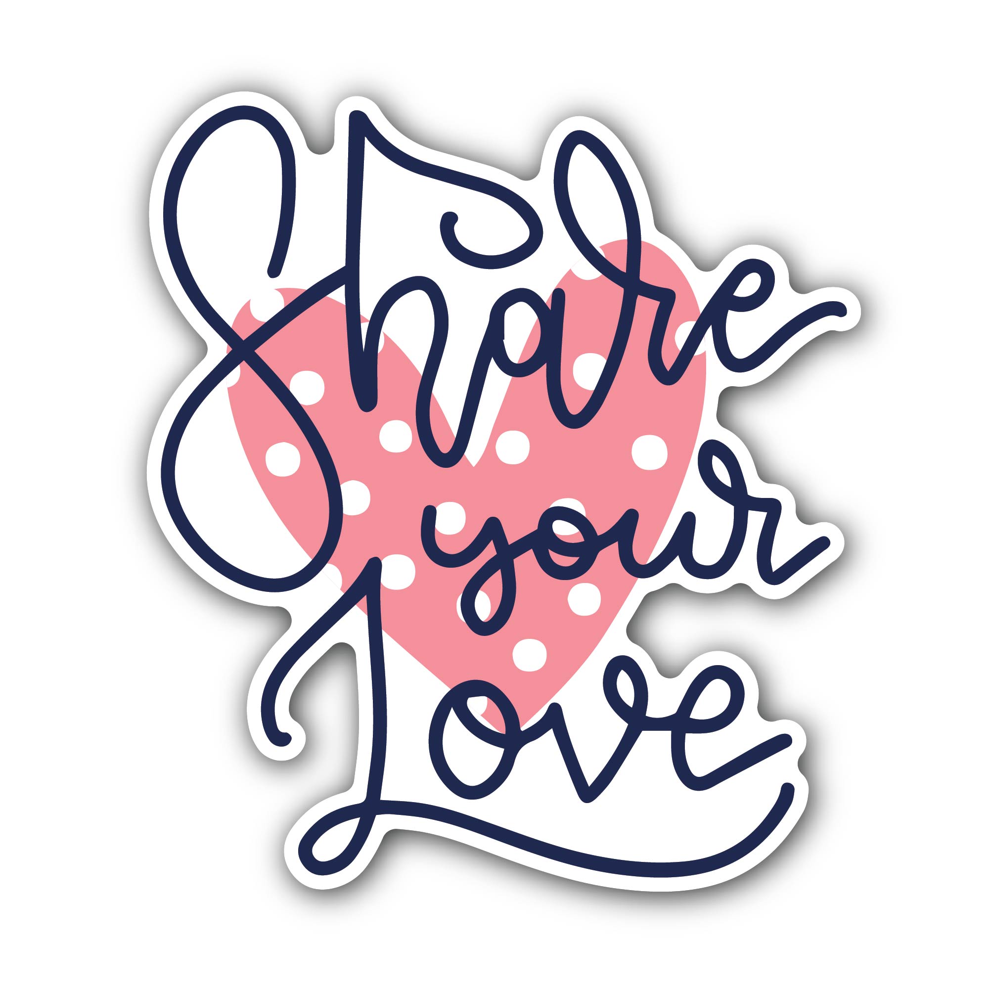 Shake Your Love Sticker, Waterproof Vinyl Decal Sticker Indoor Or Outdoor 2 (Pieces) 3" and 5"