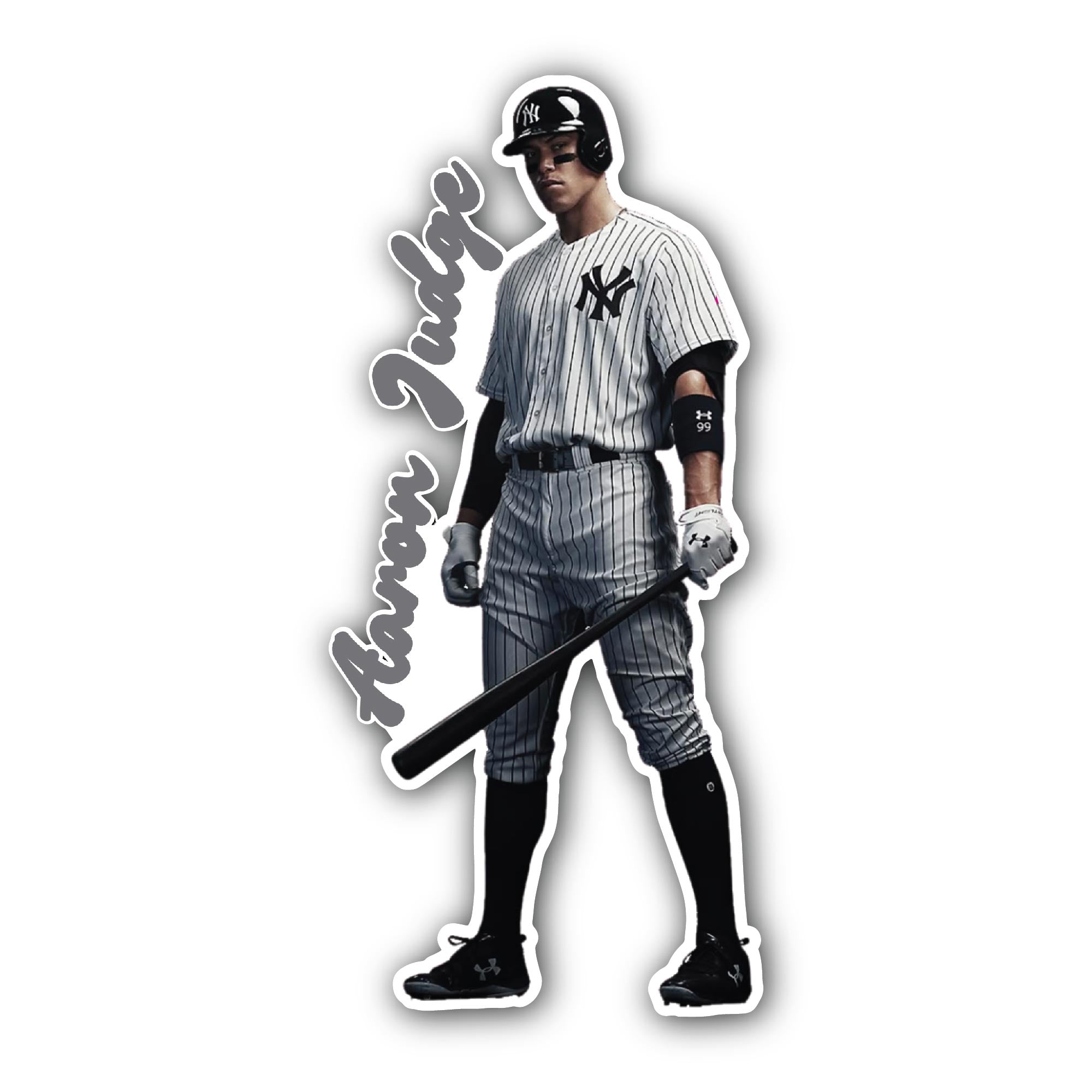 Aaron Judge Sticker, Waterproof Vinyl Decal Sticker Indoor Or Outdoor 2 (Pieces) 3" and 5"
